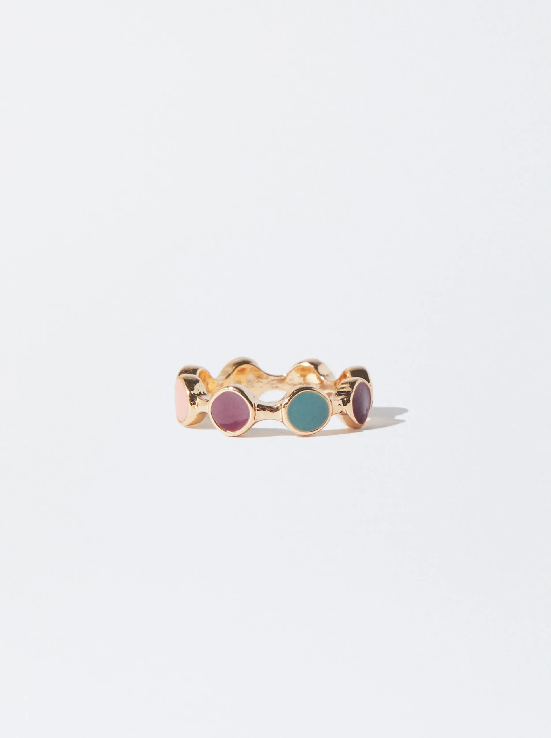 PARFOIS Anillo Esmaltado Multicor Clearance