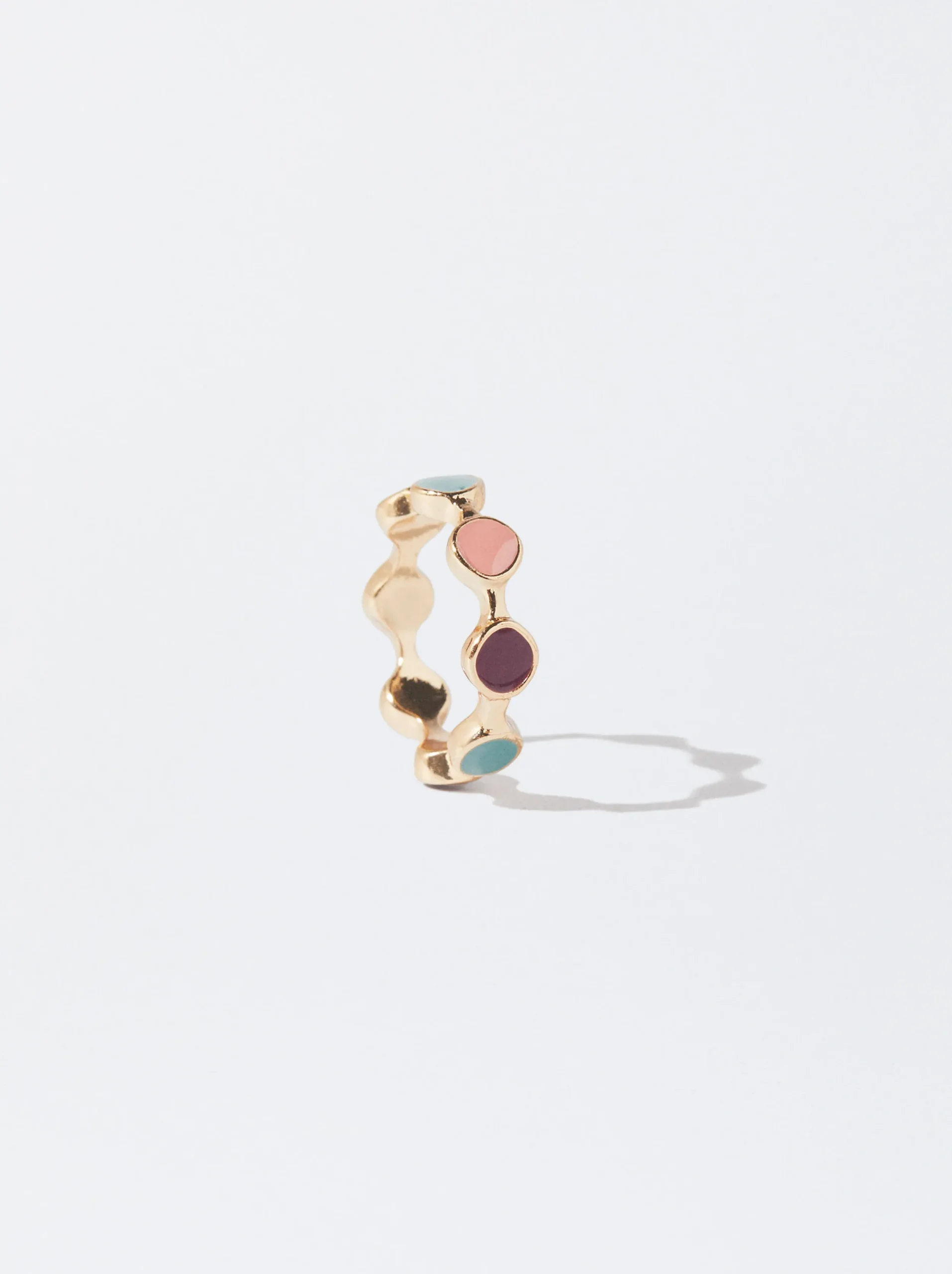 PARFOIS Anillo Esmaltado Multicor Clearance