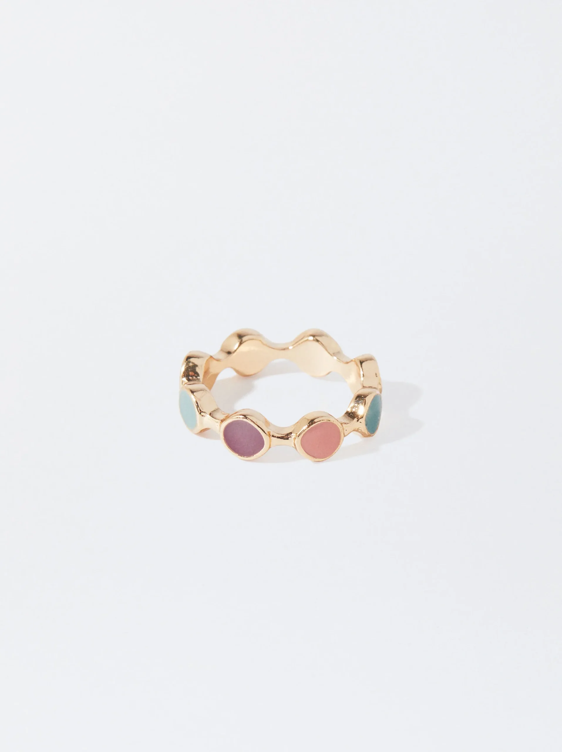 PARFOIS Anillo Esmaltado Multicor Clearance
