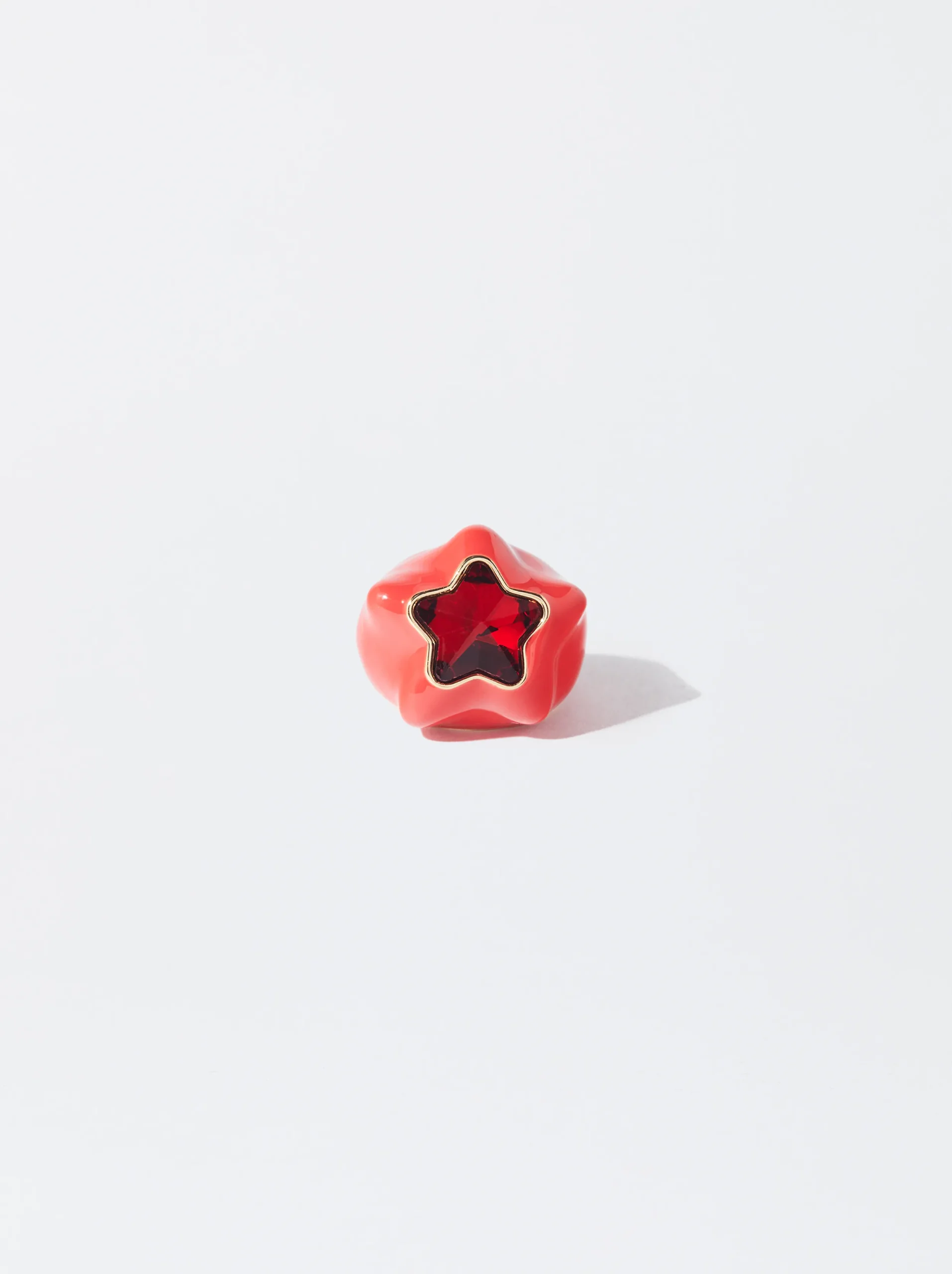 PARFOIS Anillo Esmaltado Maxi Estrella Rojo Sale