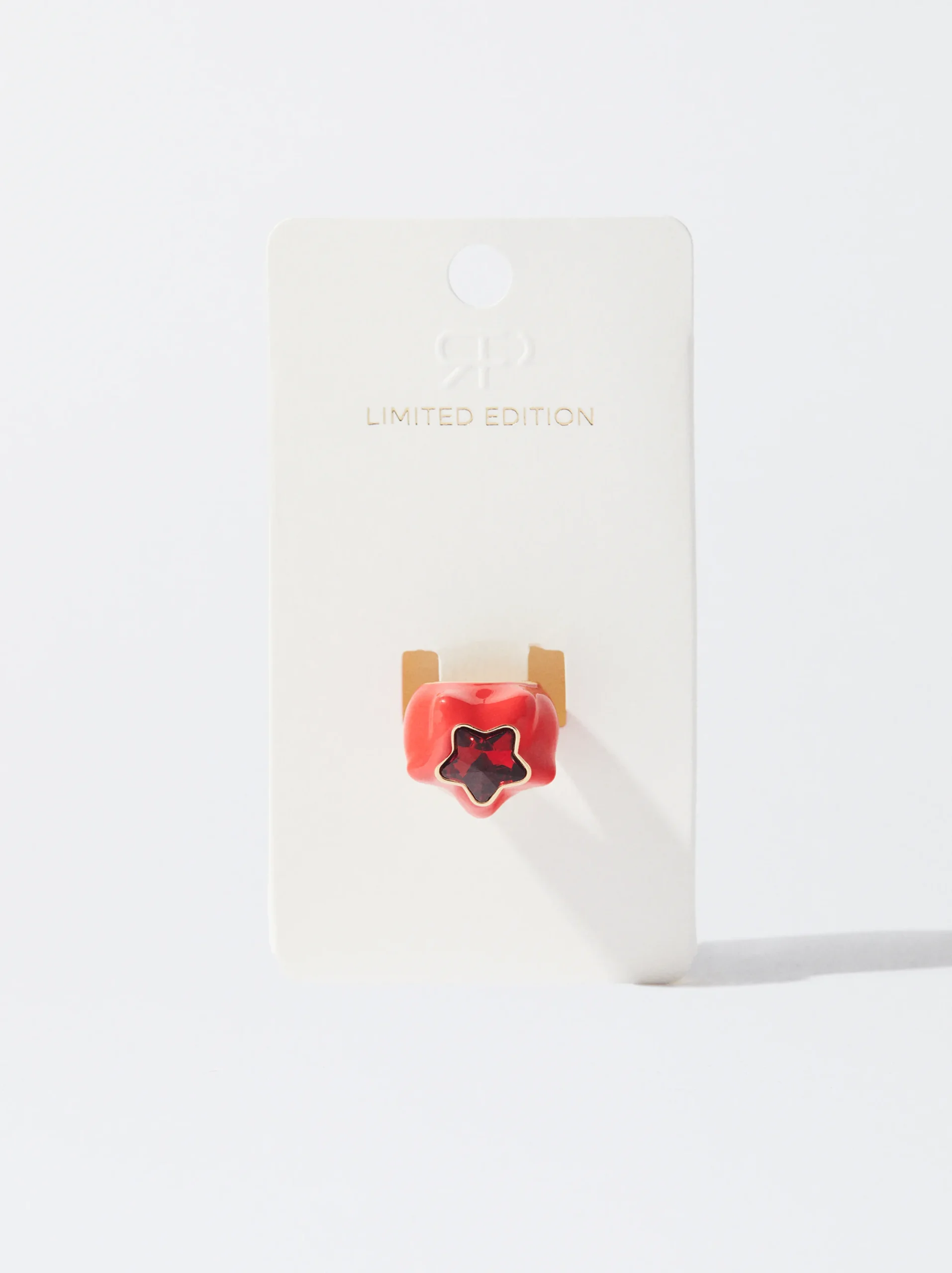 PARFOIS Anillo Esmaltado Maxi Estrella Rojo Sale