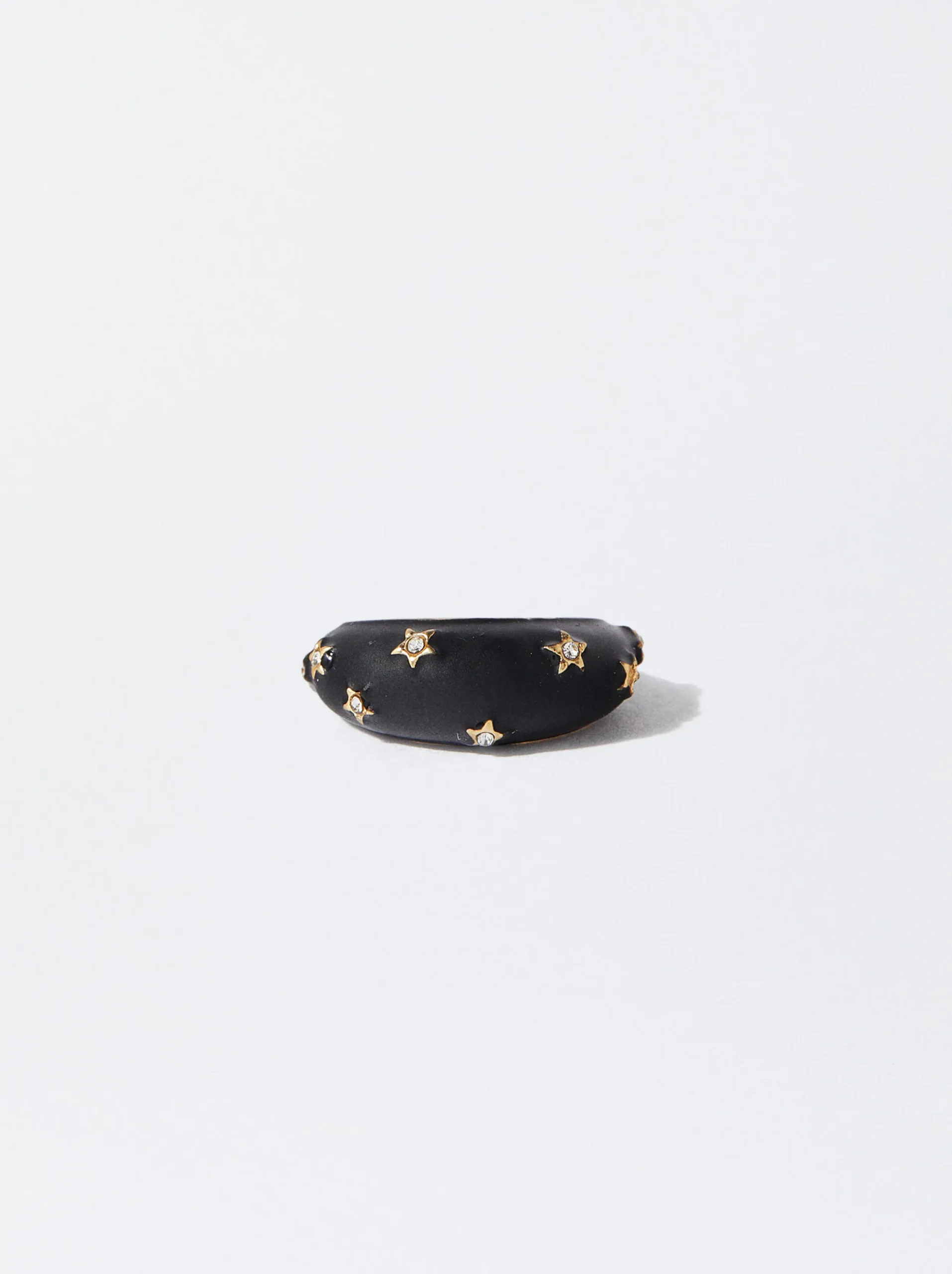 PARFOIS Anillo Estrellas Con Cristal Negro Shop