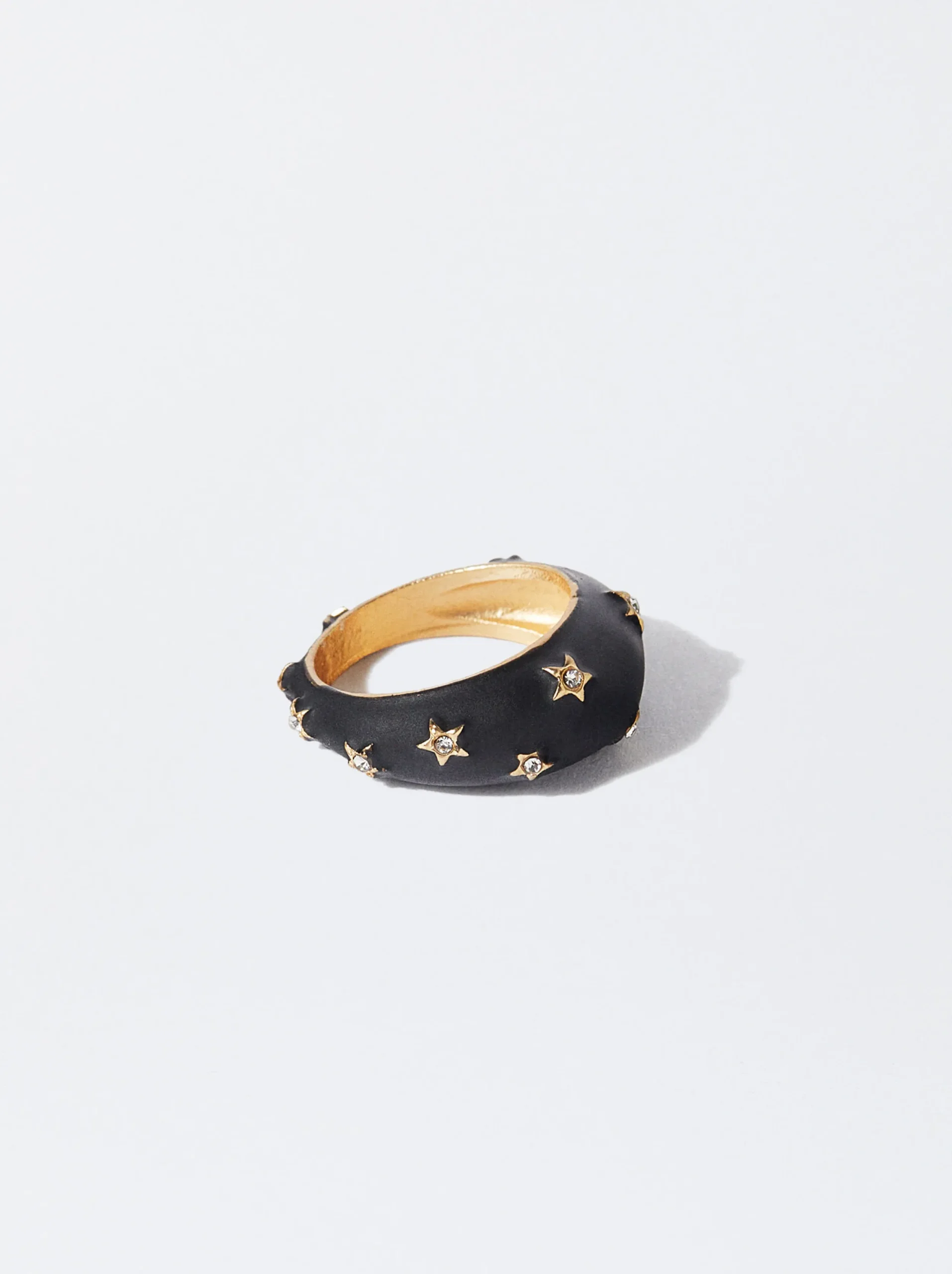 PARFOIS Anillo Estrellas Con Cristal Negro Shop