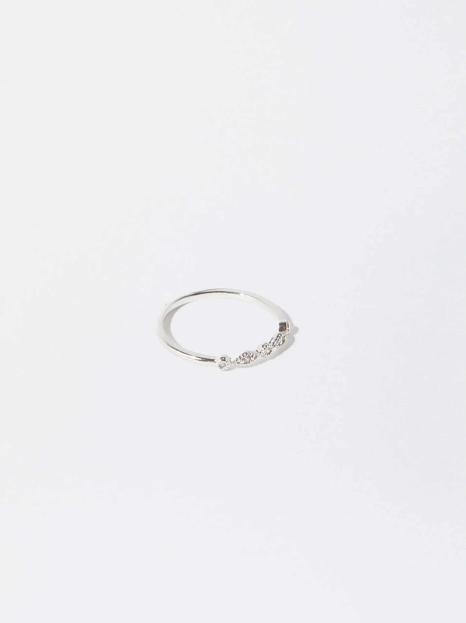 PARFOIS Anillo Con Circonitas Plateado Shop