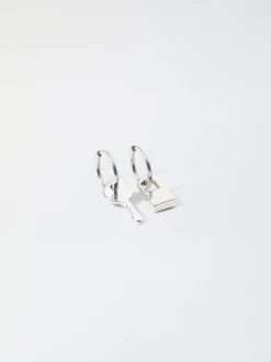 PARFOIS Aros Candado Con Llave Plateado Cheap