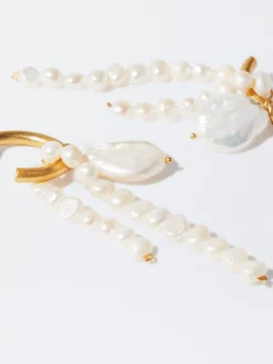 PARFOIS Aros Con Perlas De Agua Dulce Dorado Discount