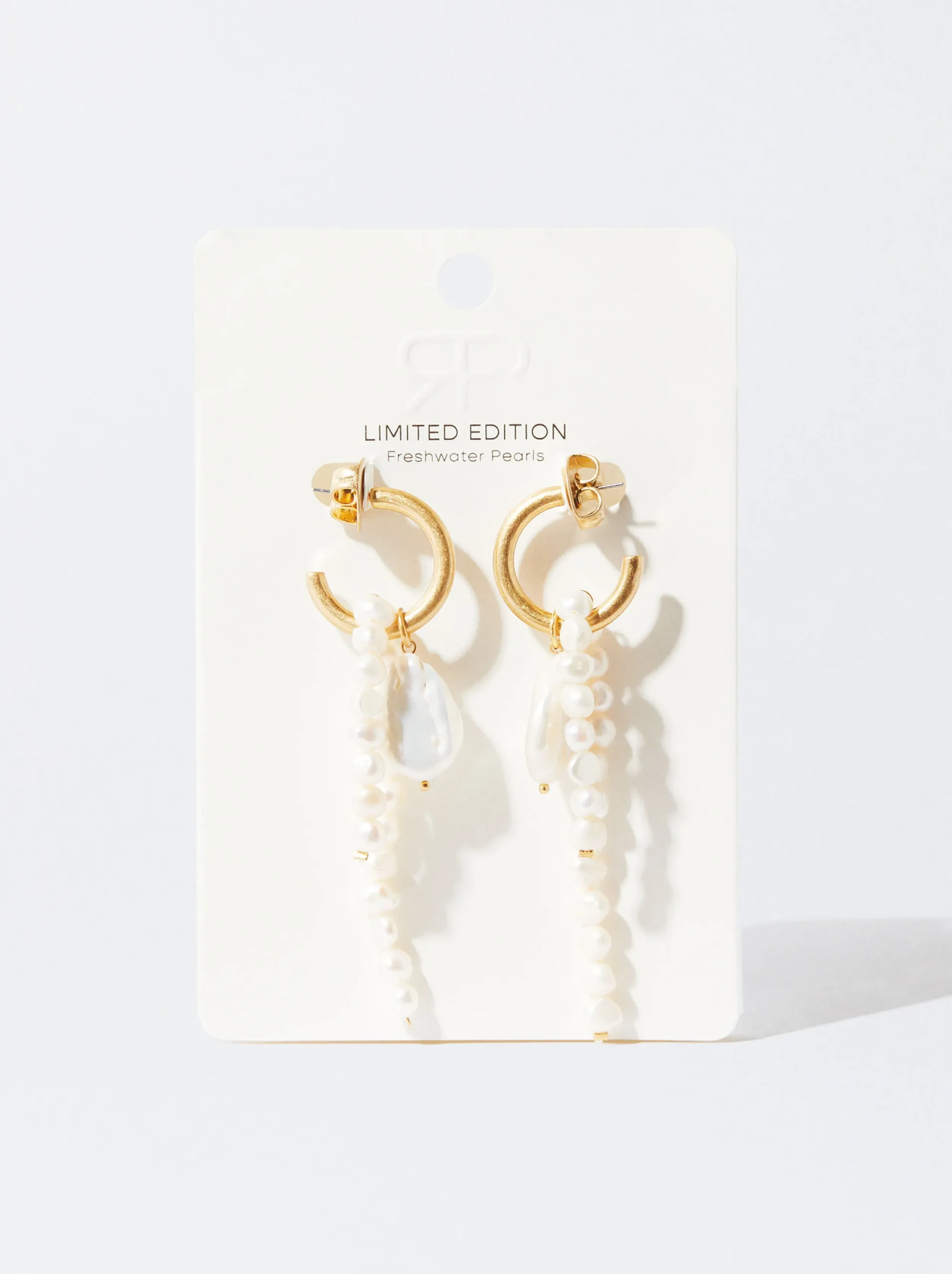 PARFOIS Aros Con Perlas De Agua Dulce Dorado Discount
