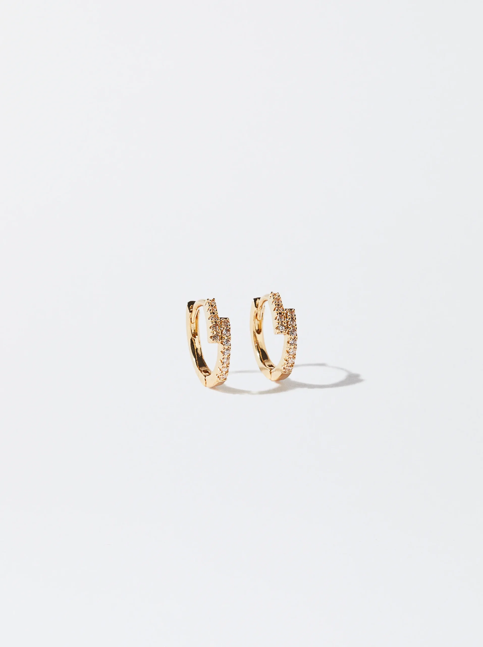 PARFOIS Aros s Con Circonitas Dorado Cheap