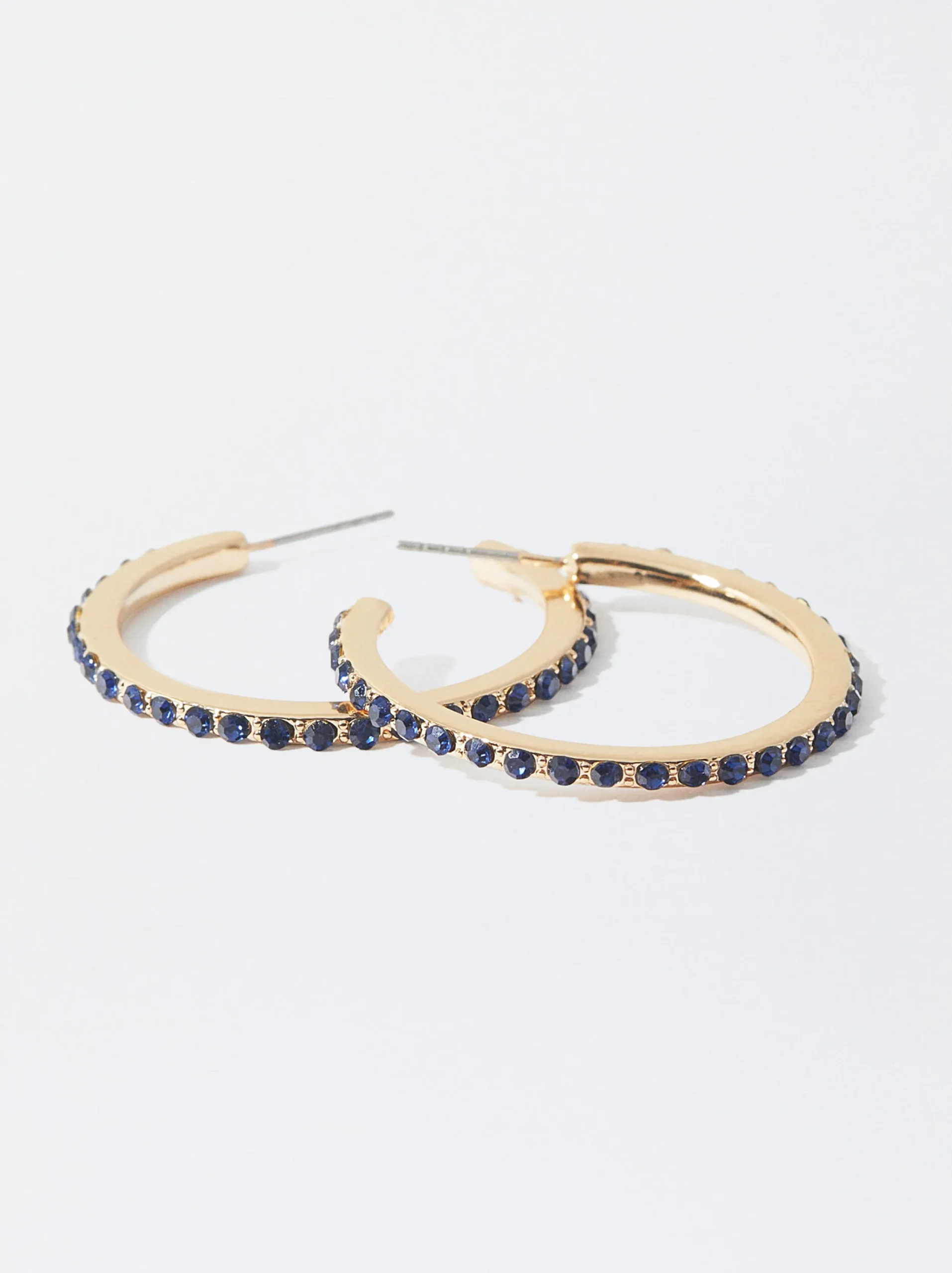 PARFOIS Aros Dorados Con Cristales Multicor Store