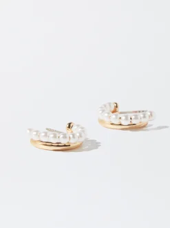 PARFOIS Aros s Con Perlas Dorado Outlet
