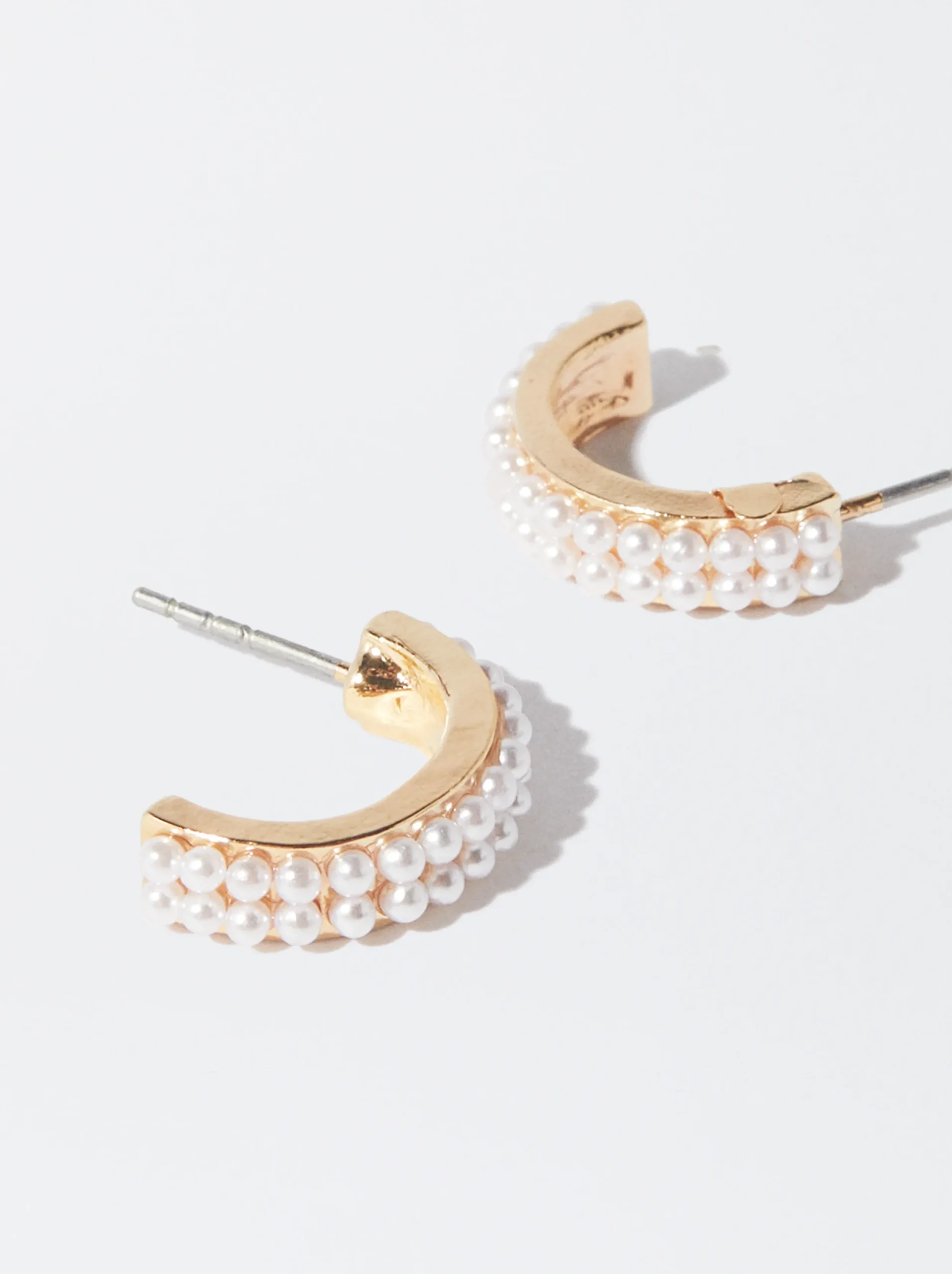 PARFOIS Aros s Con Perlas Dorado Hot