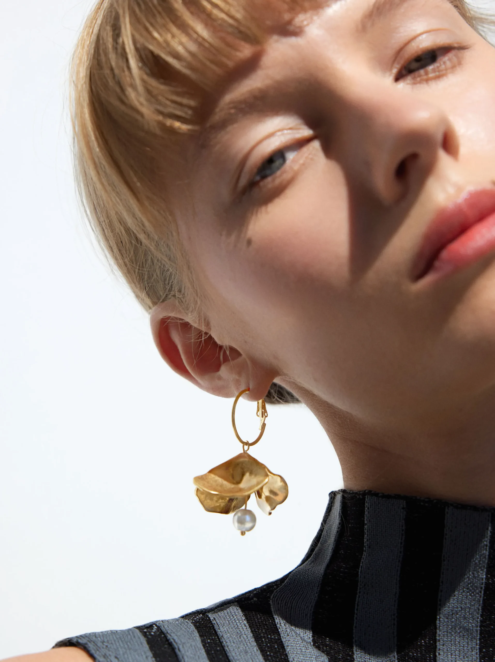 PARFOIS Aros s Con Perlas Dorado Best
