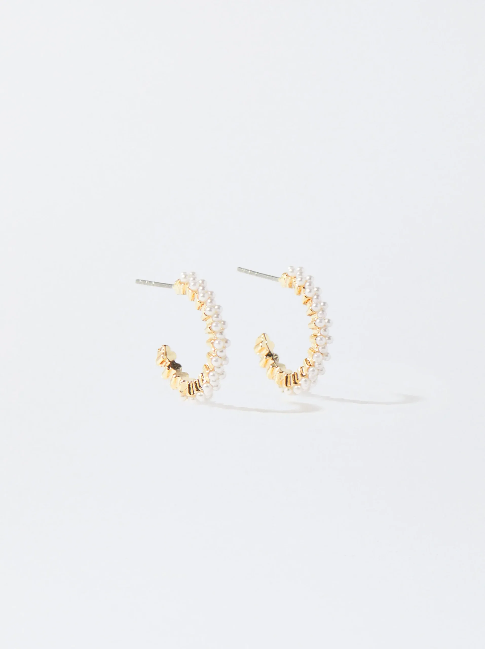 PARFOIS Aros s Con Perlas Dorado Best