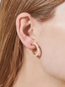 PARFOIS Aros s Con Perlas Dorado Best