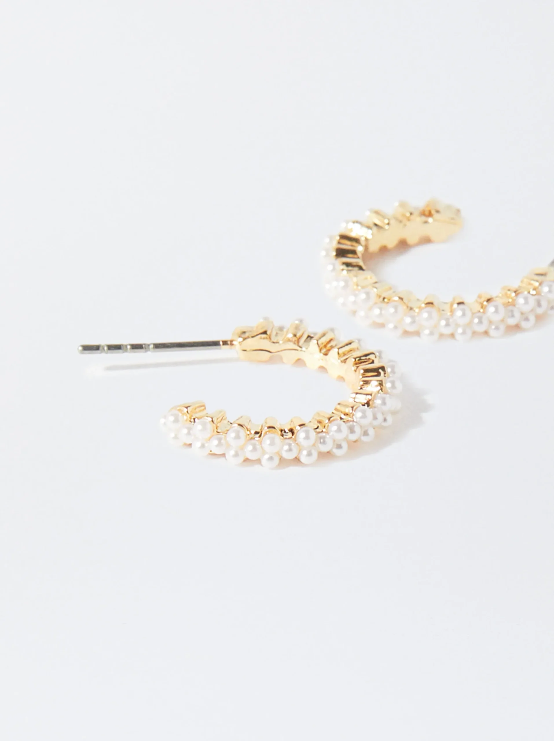 PARFOIS Aros s Con Perlas Dorado Best