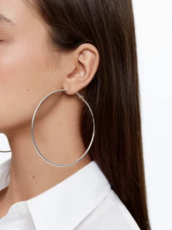 PARFOIS Aros Grandes B&aacute;sicos Plateado Discount