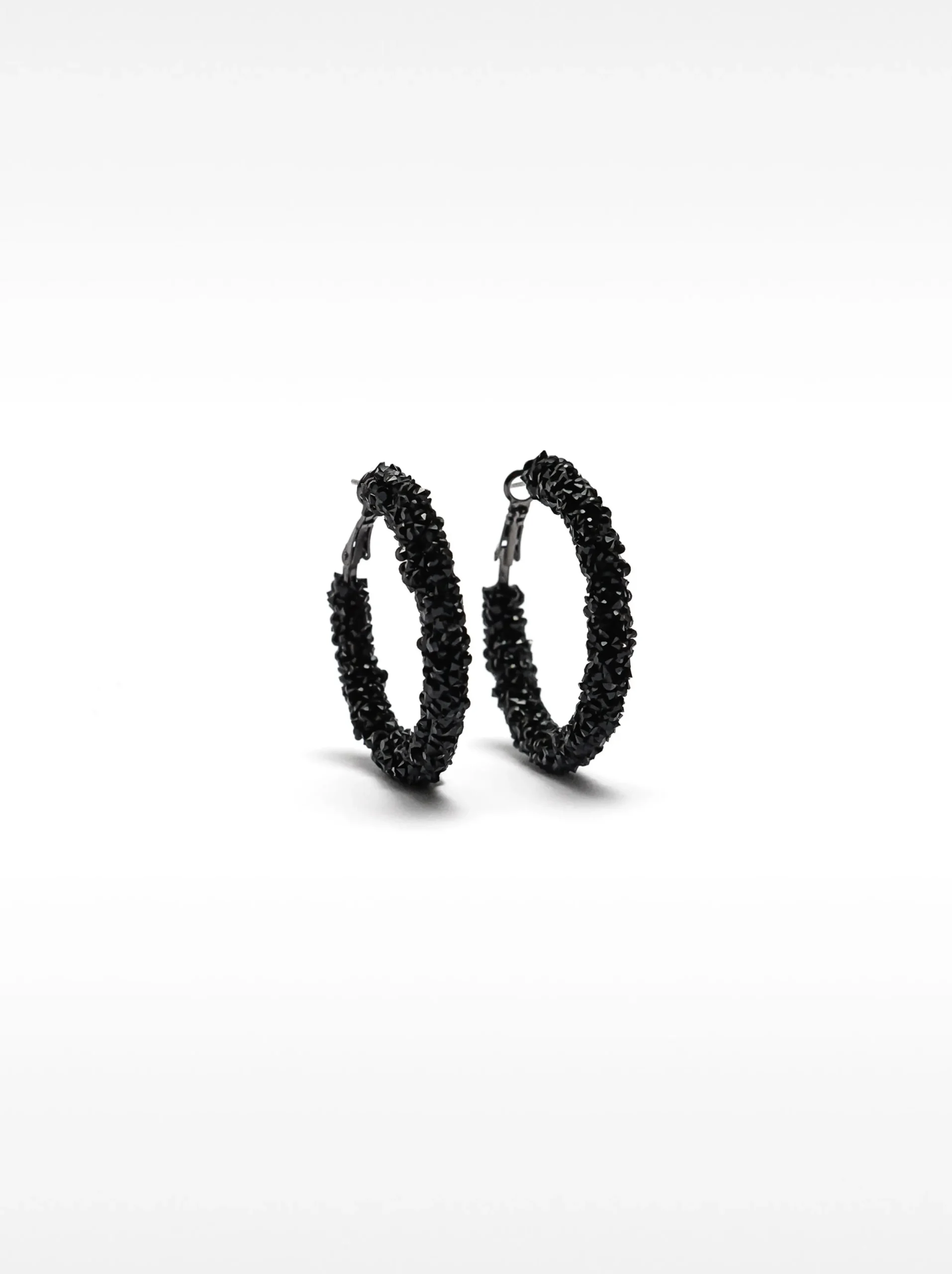 PARFOIS Aros Medianos Brillantes Negro Sale