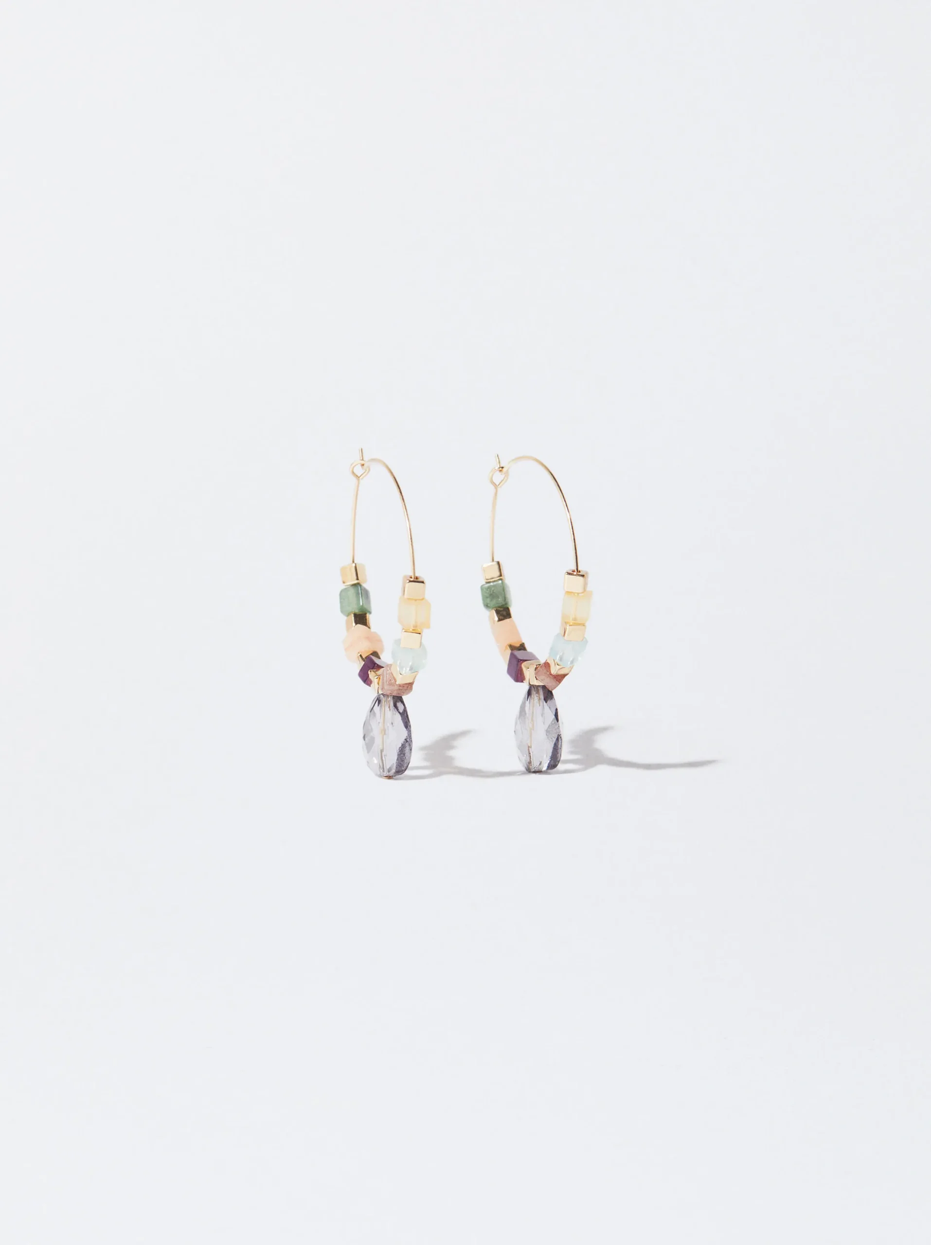 PARFOIS Aros Multicolor Con Piedra Multicor New