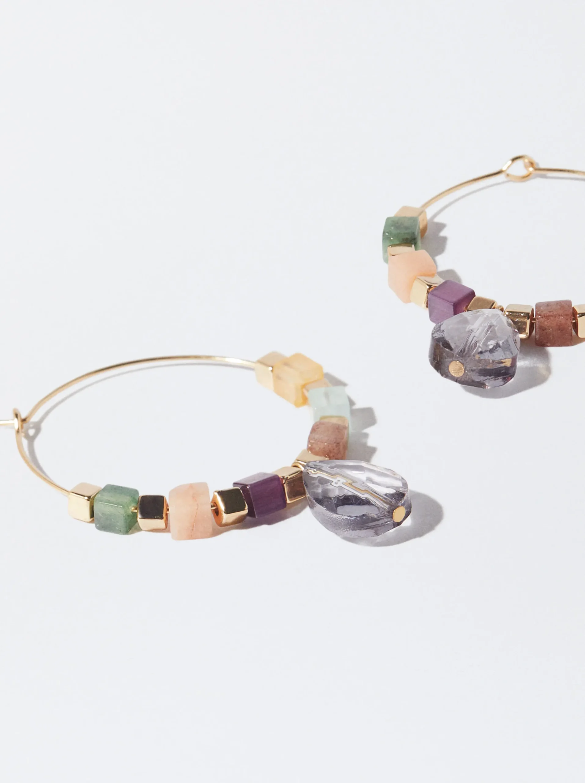 PARFOIS Aros Multicolor Con Piedra Multicor New