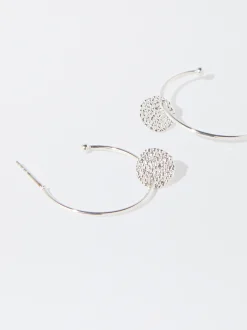 PARFOIS Aros s Con Medallas Plateado Fashion