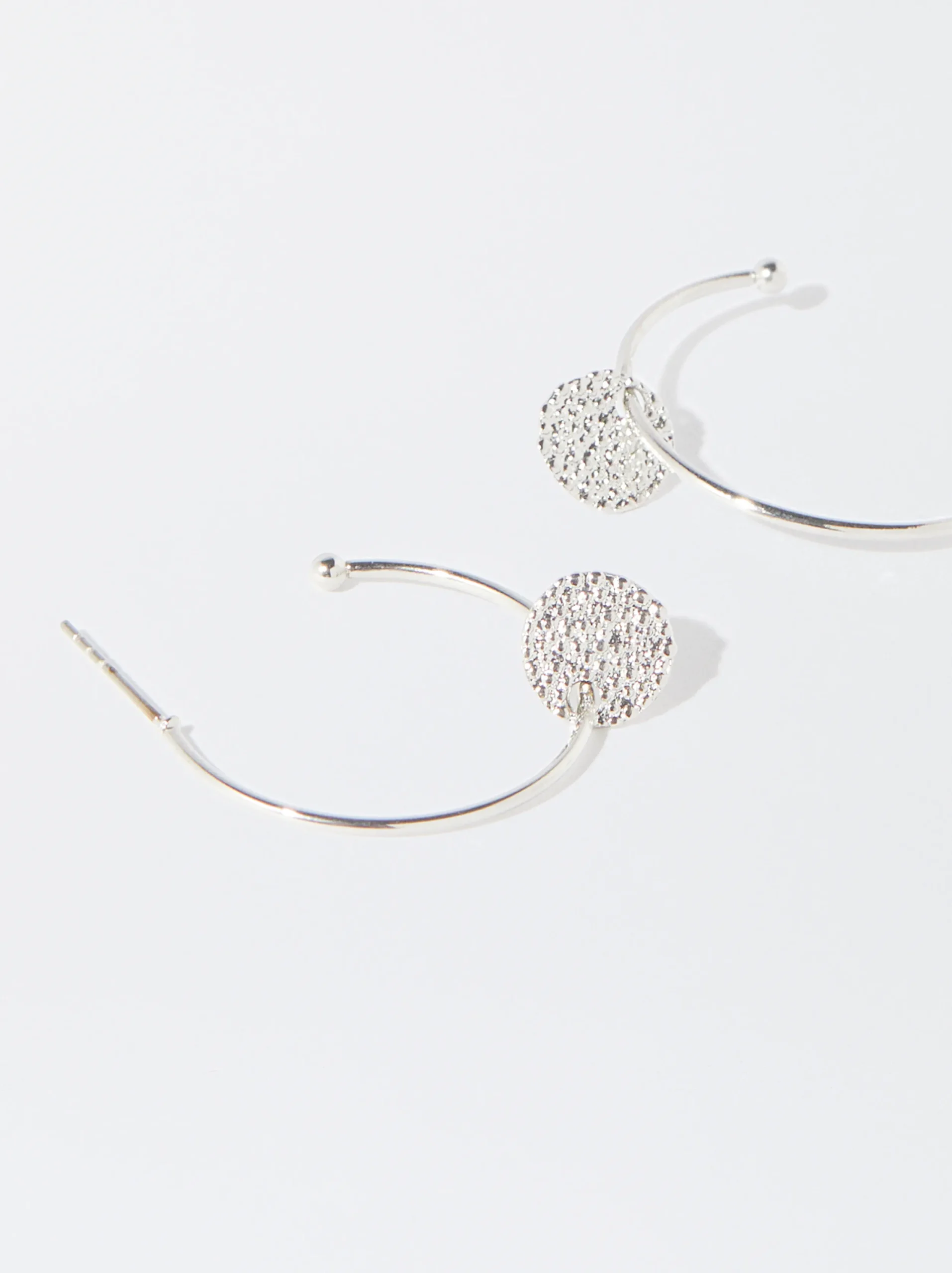 PARFOIS Aros s Con Medallas Plateado Fashion