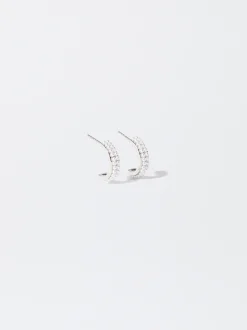 PARFOIS Aros s Con Perlas Plateado Sale