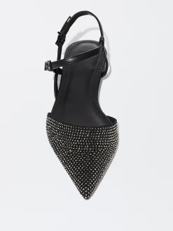 PARFOIS Bailarina Punta Con Glitter Negro Online
