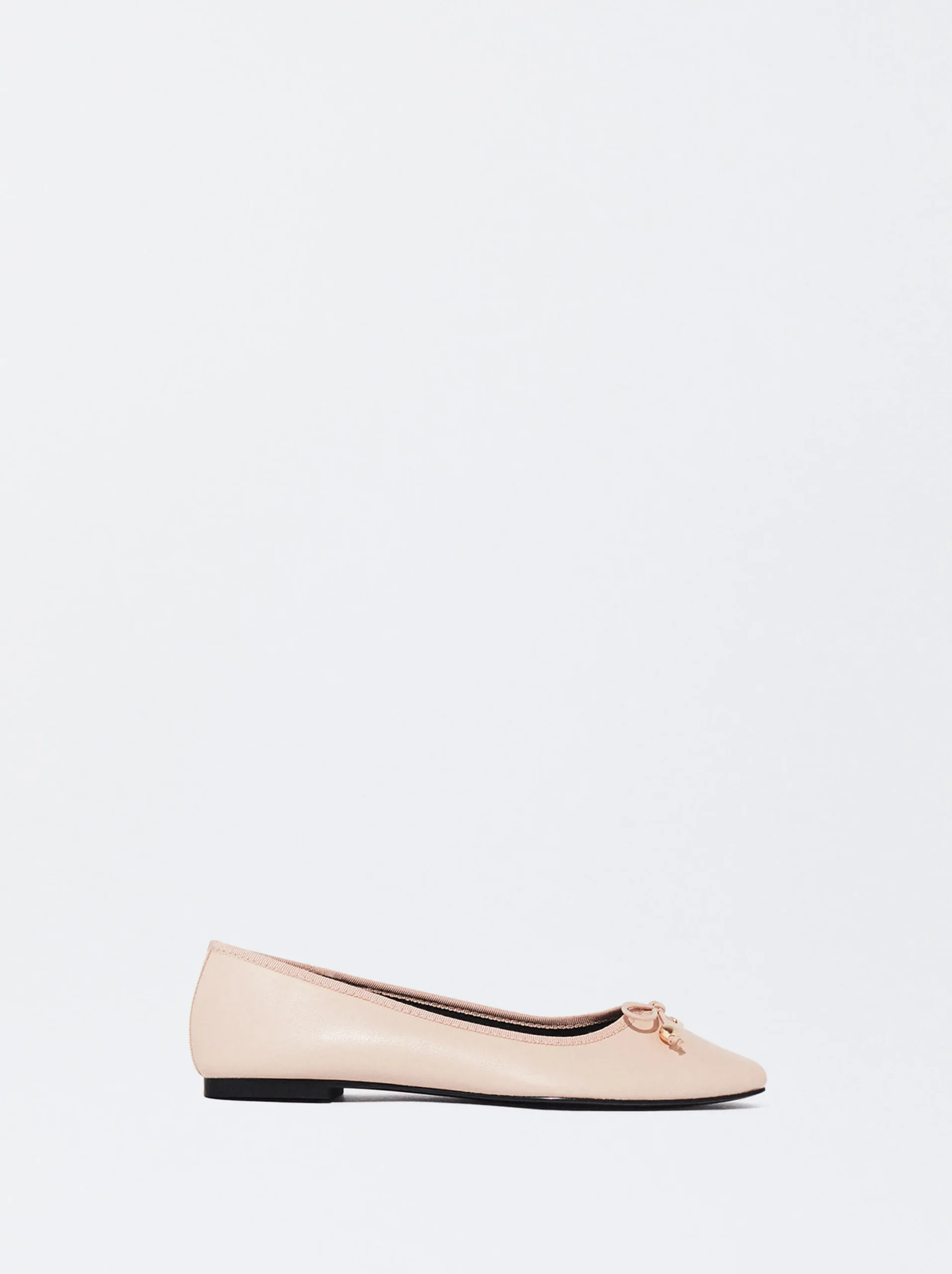 PARFOIS Bailarina Punta Con Lazo Rosa Best Sale