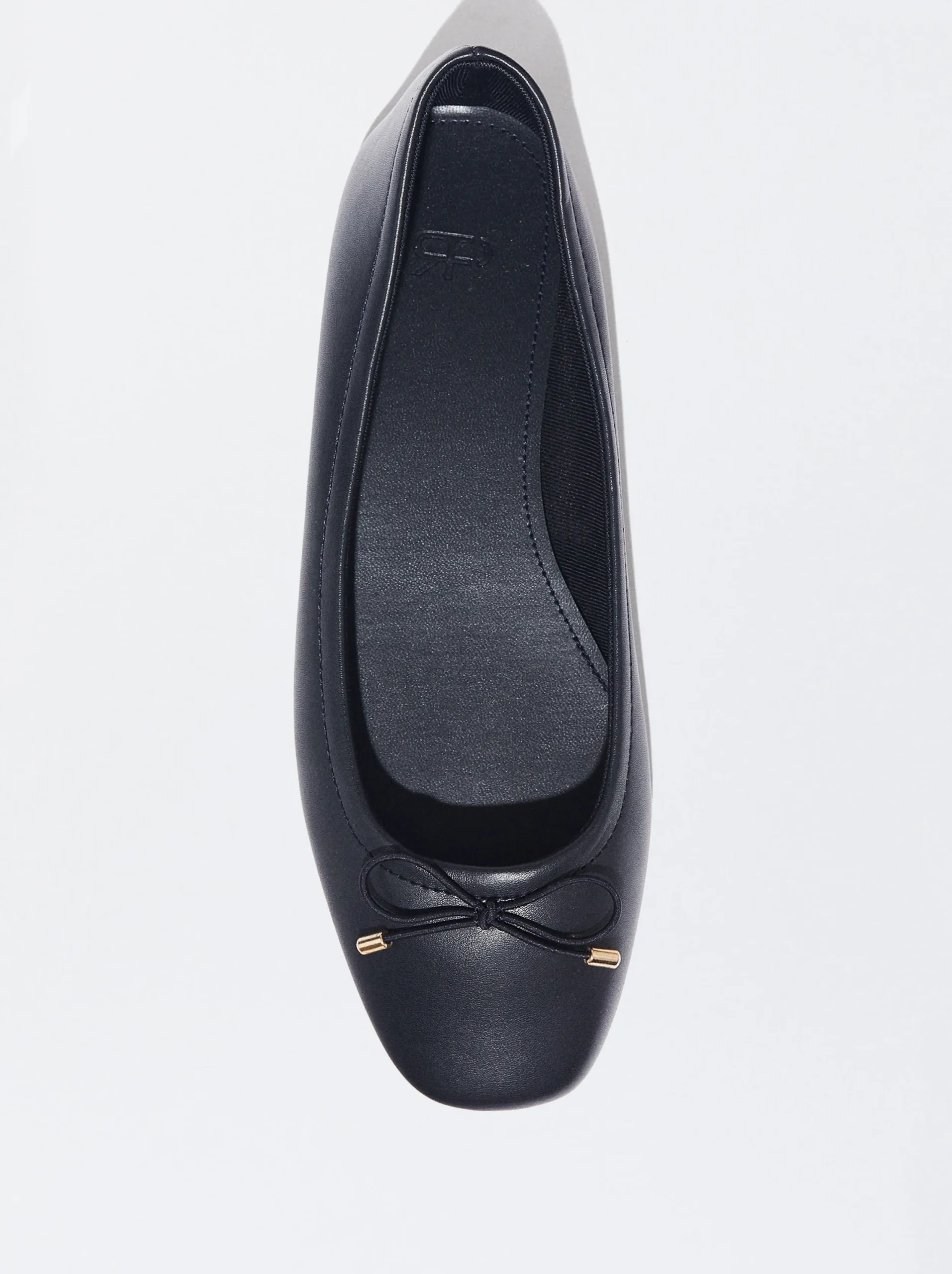 PARFOIS Bailarina Punta Lazo Azul Marino Cheap