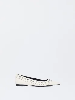 PARFOIS Bailarina Tachas Met&aacute;licas Blanco Store