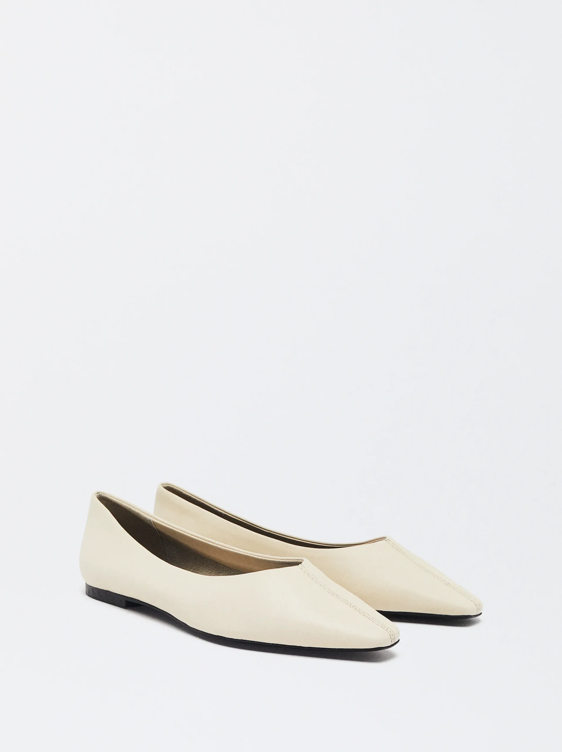 PARFOIS Bailarinas De Piel Blanco Store