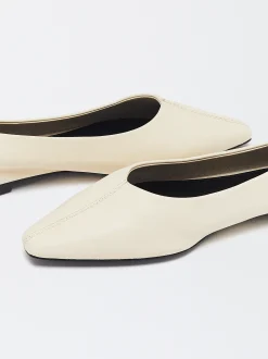 PARFOIS Bailarinas De Piel Blanco Store
