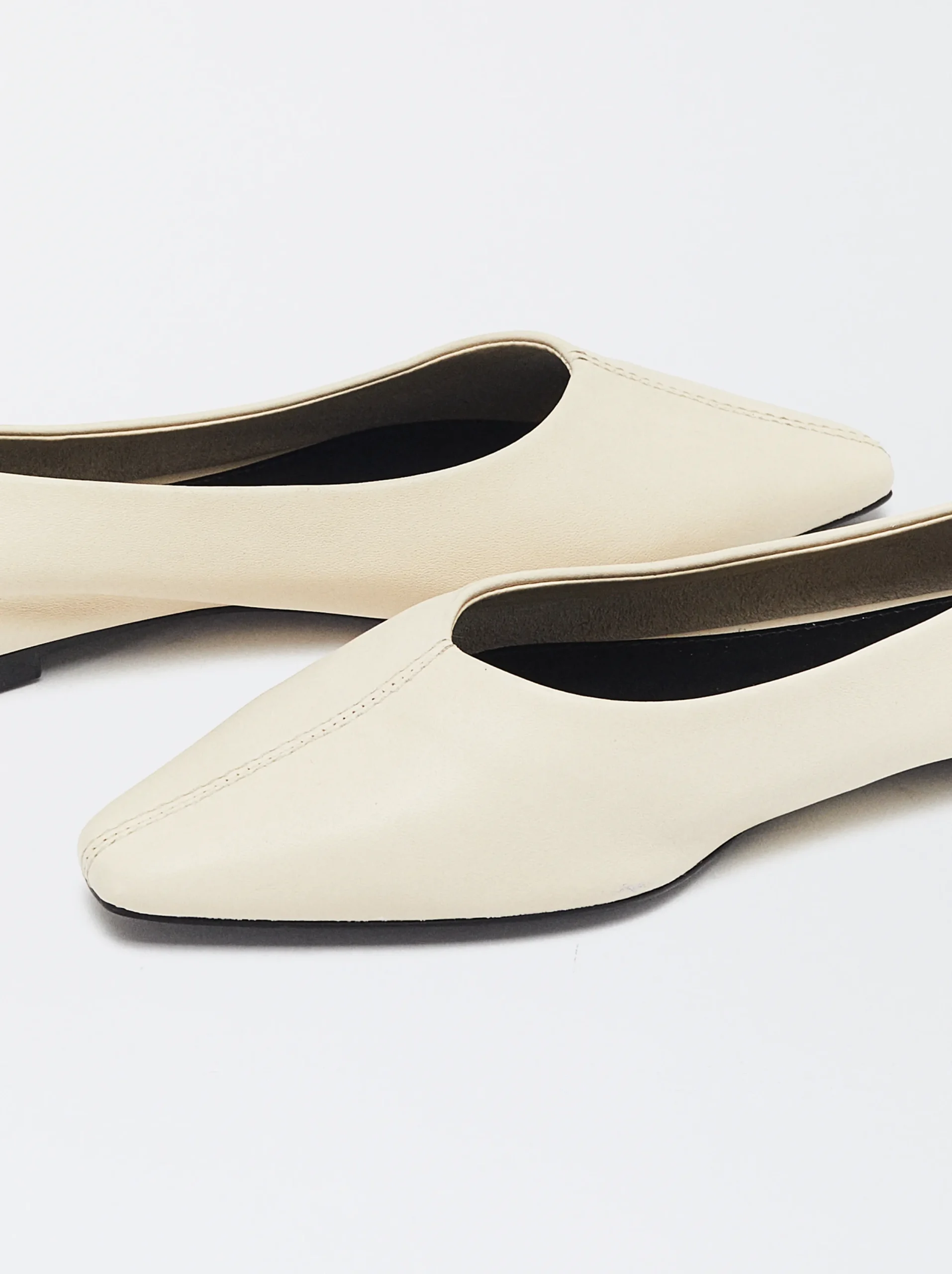 PARFOIS Bailarinas De Piel Blanco Store