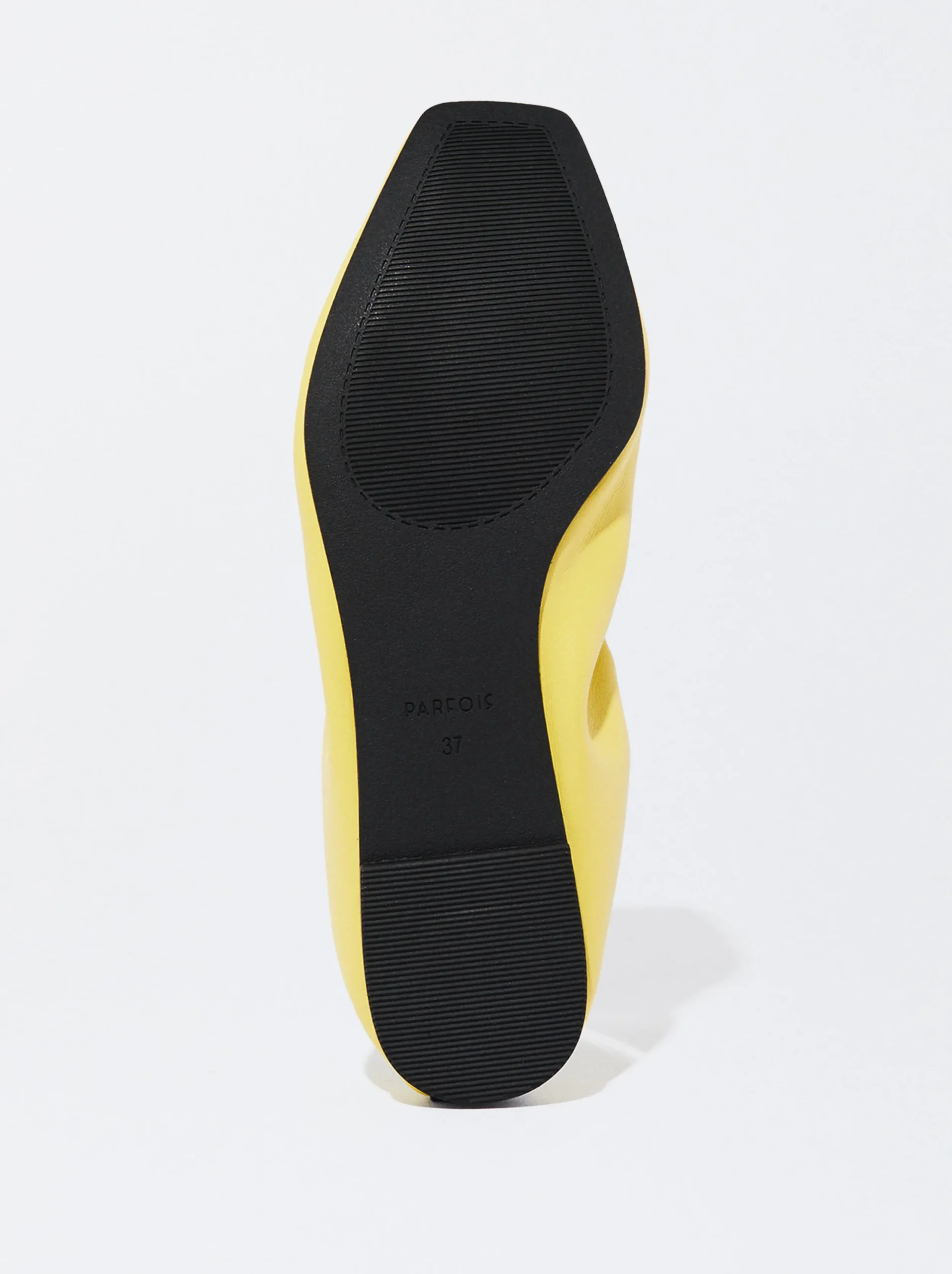 PARFOIS Bailarinas Nylon Estampado Animal Amarillo New