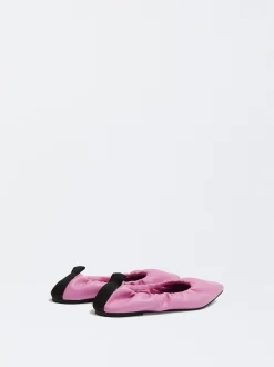 PARFOIS Bailarinas Nylon Estampado Animal Rosa Fashion