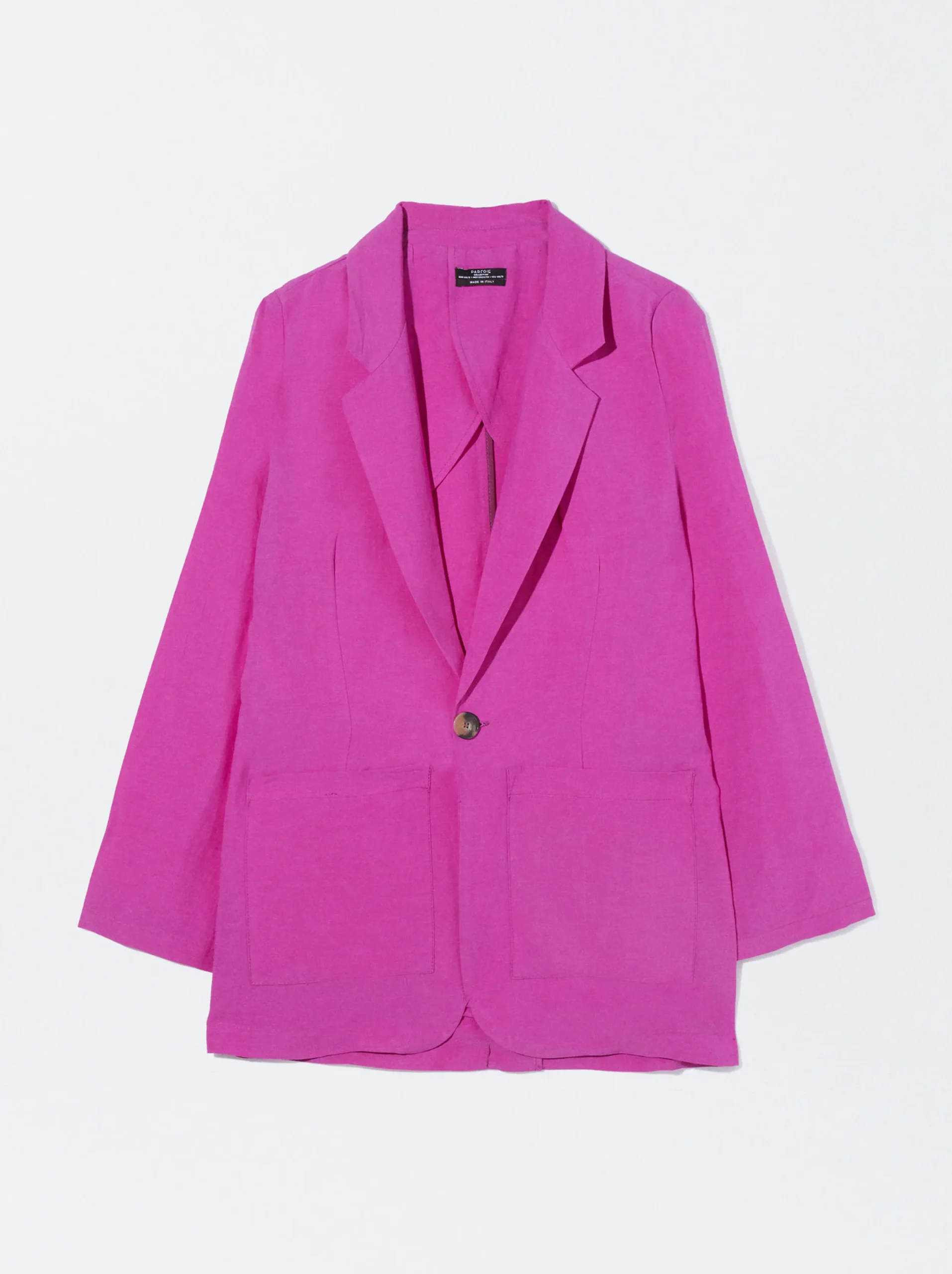 PARFOIS Blazer Lino Fucsia New