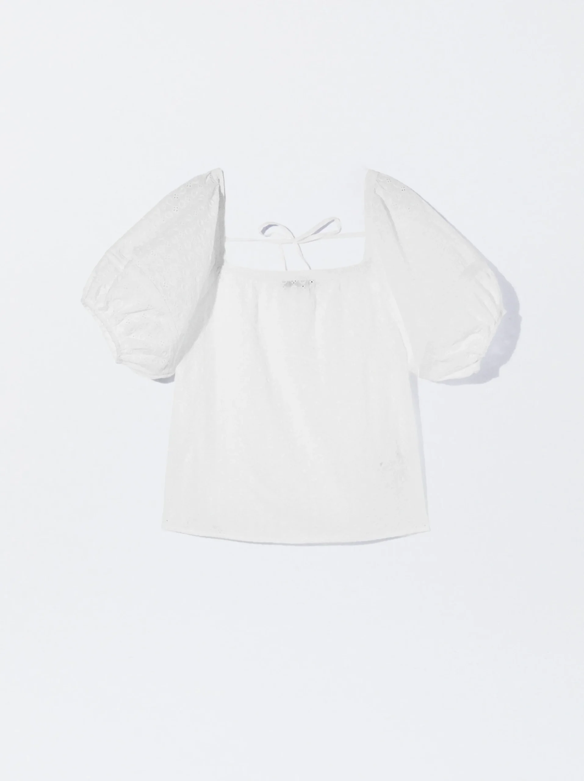 PARFOIS Blusa Con Bordados Blanco Cheap
