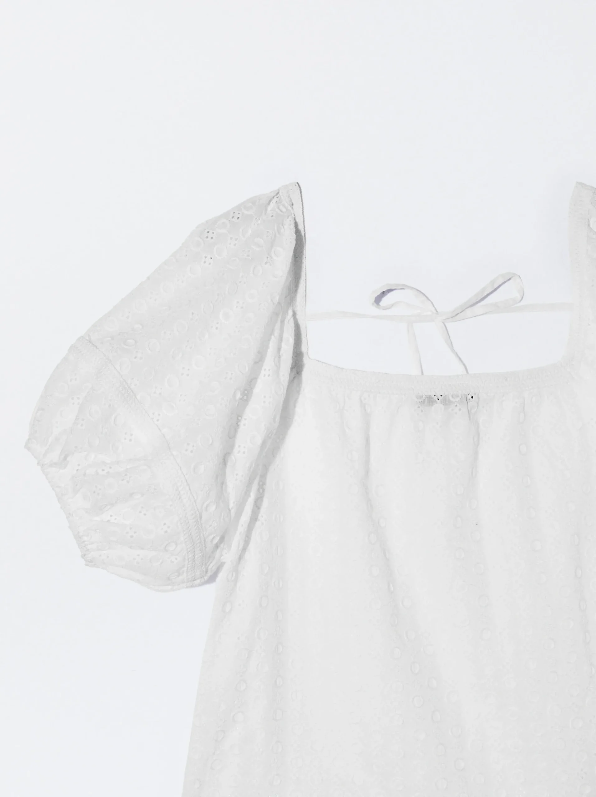 PARFOIS Blusa Con Bordados Blanco Cheap