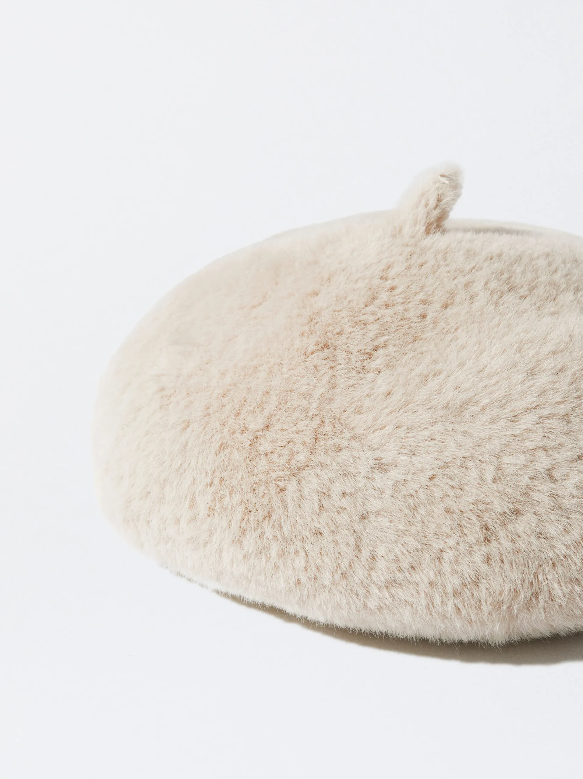 PARFOIS Boina Con Pelo Marrón Sale