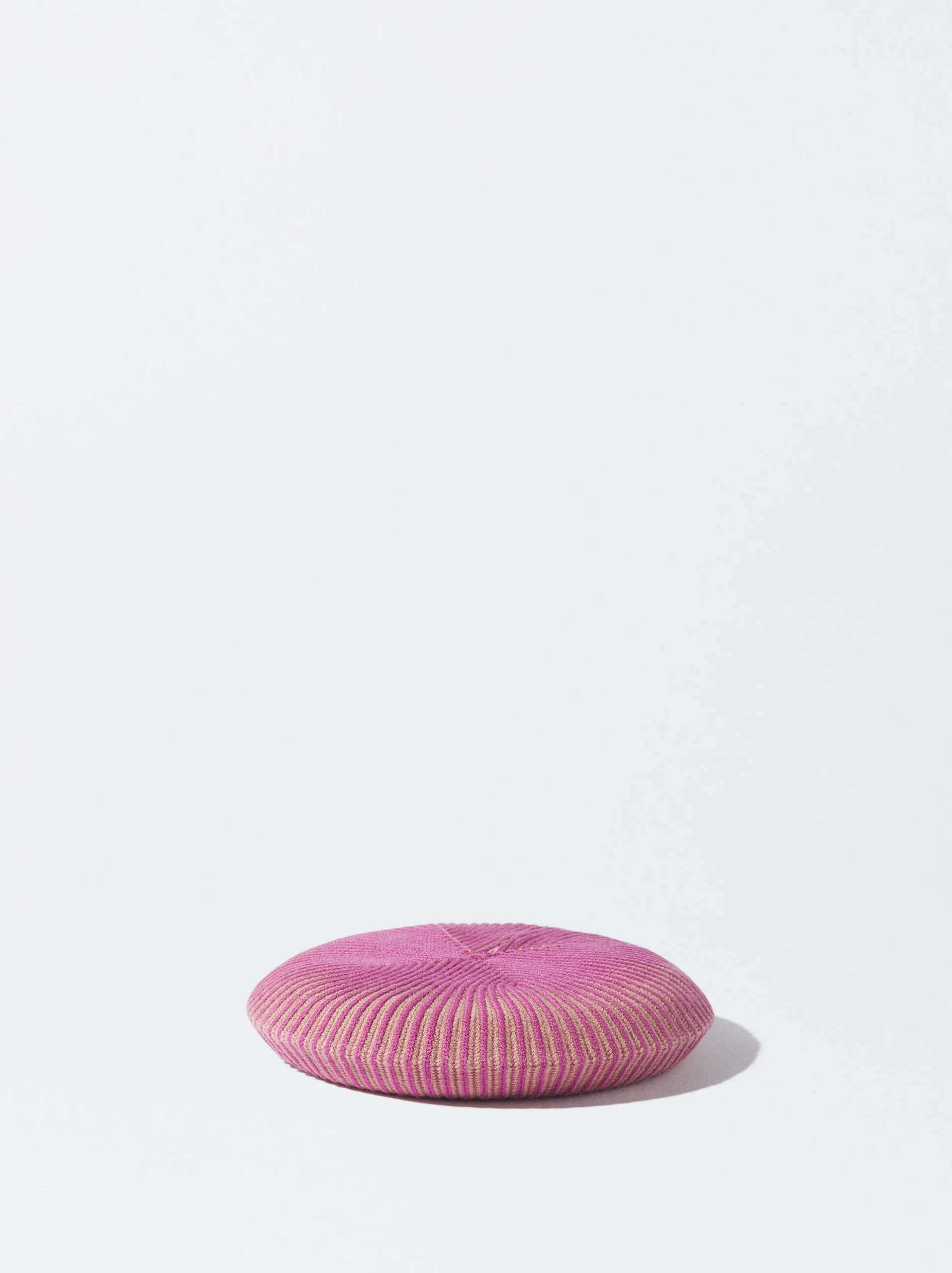 PARFOIS Boina De Punto Fucsia Fashion