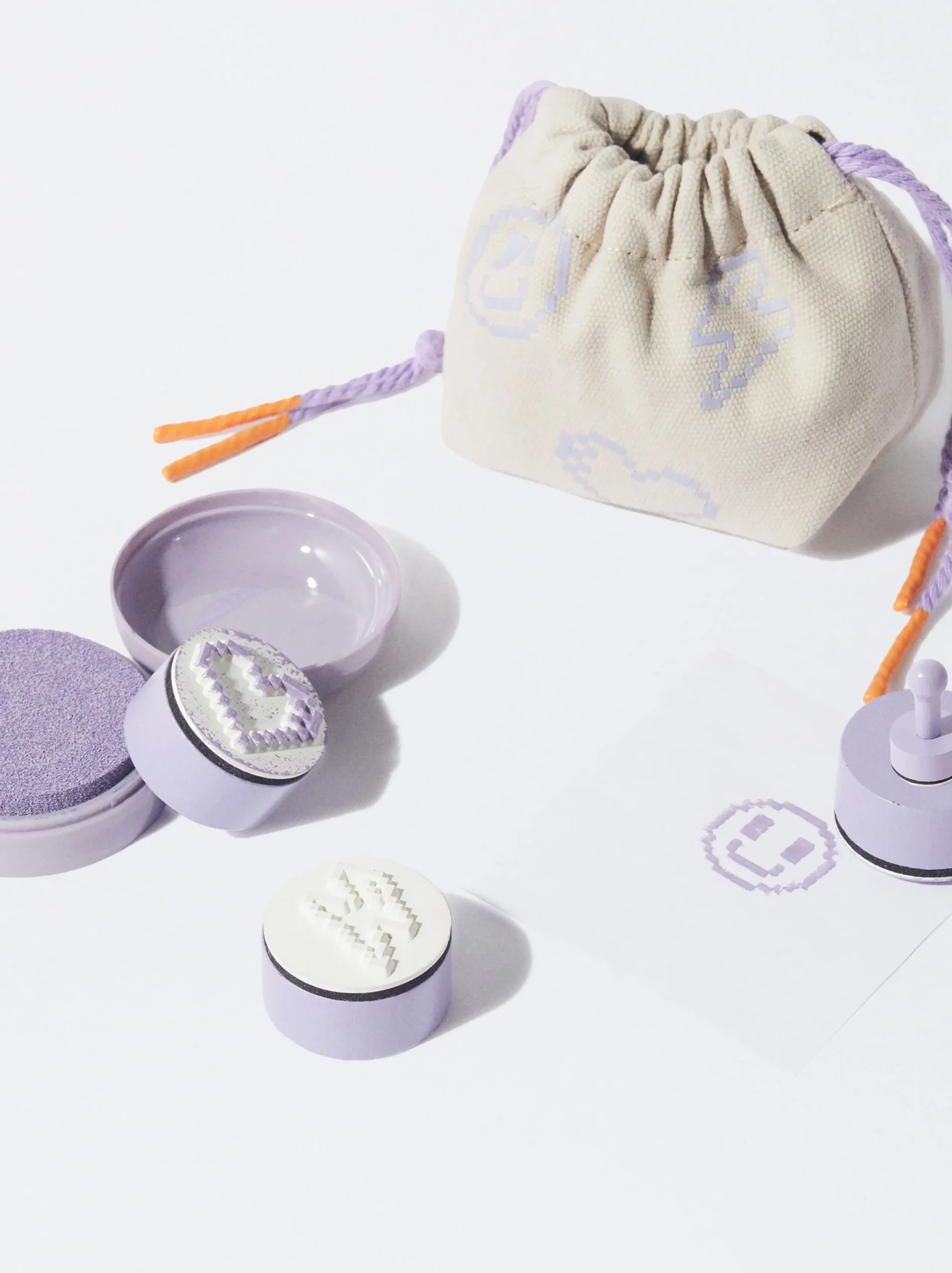 PARFOIS Bolsa Con Sellos Violeta Hot