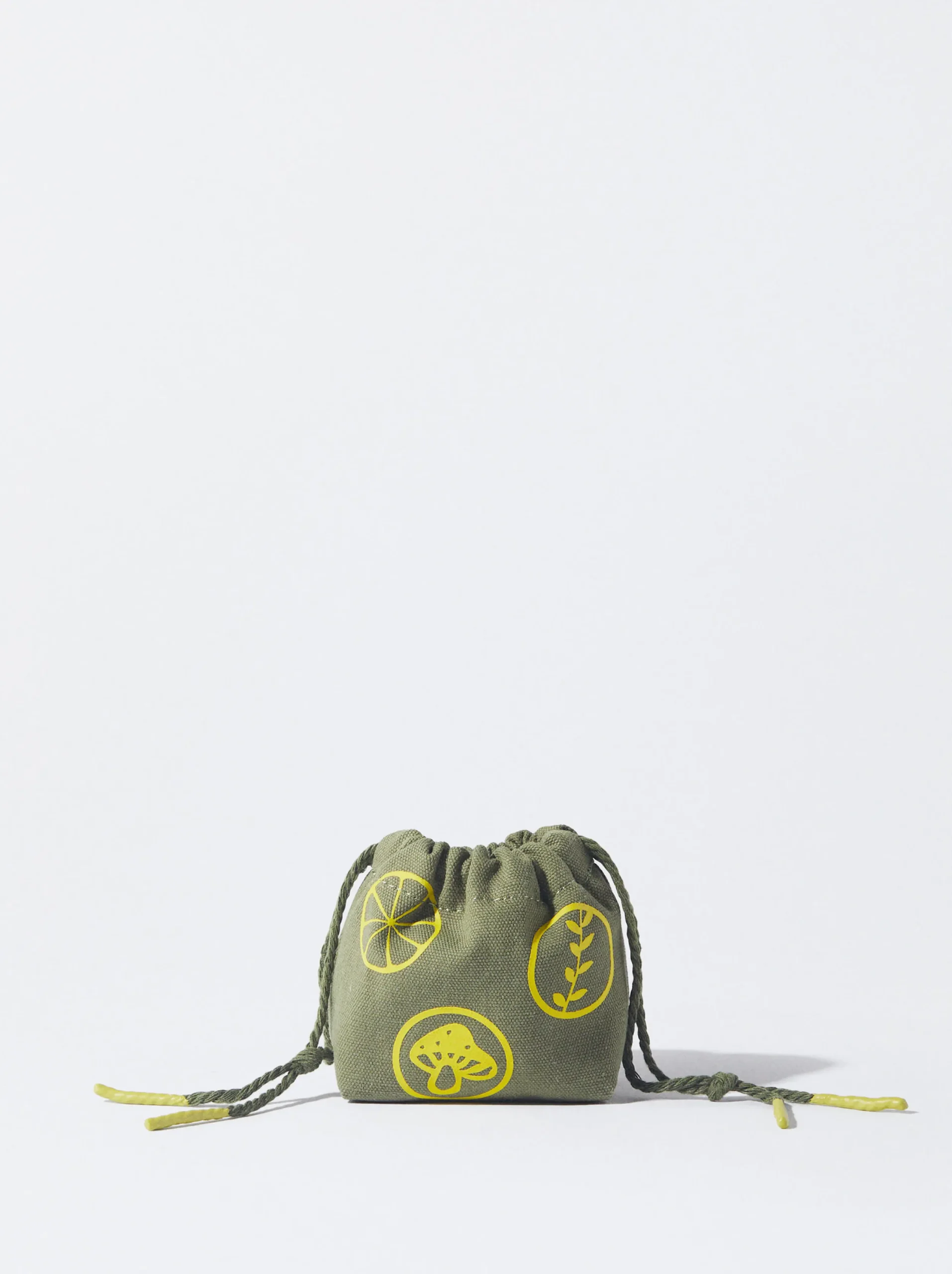 PARFOIS Bolsa Con Sellos Caqui Fashion