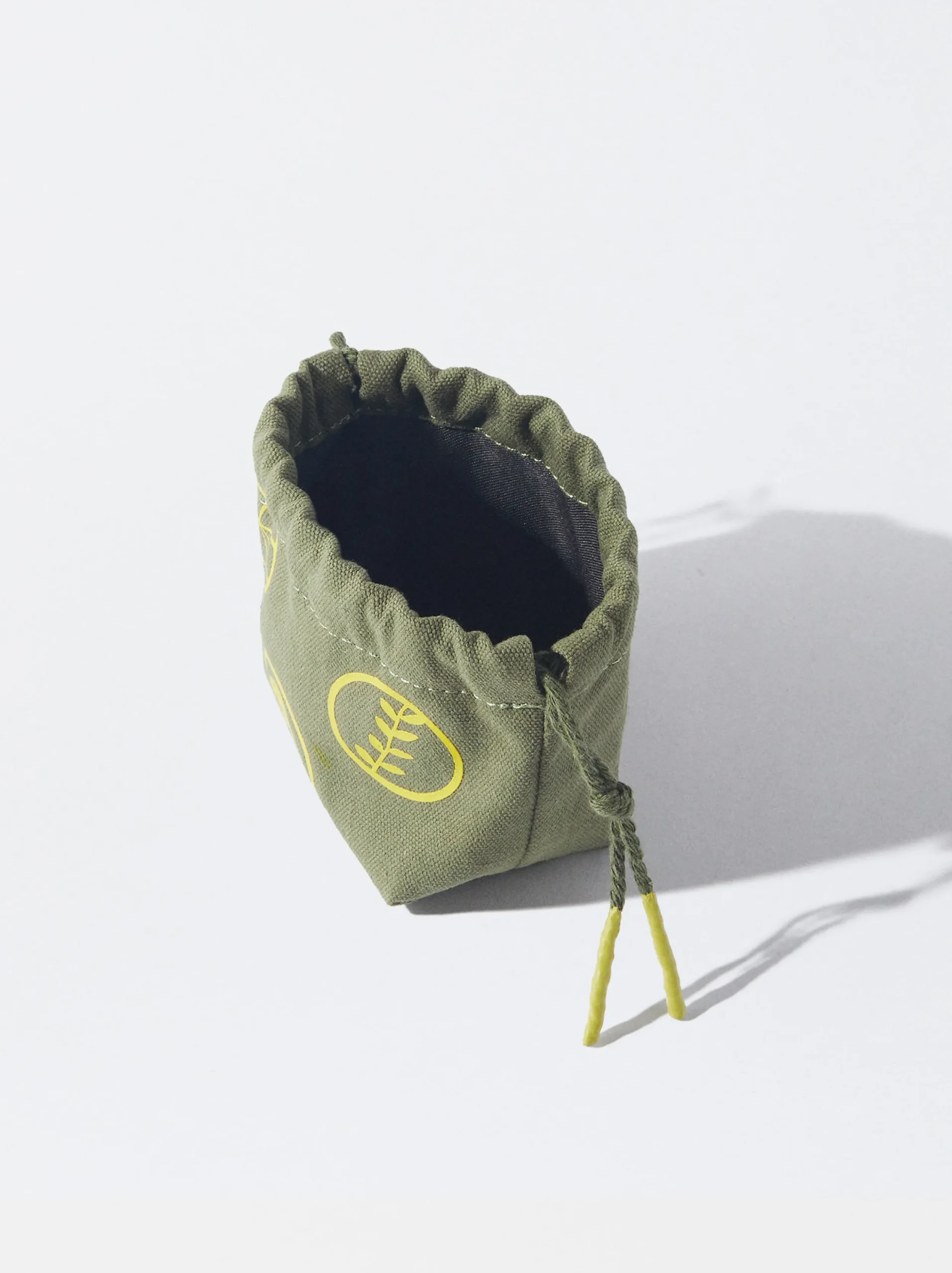 PARFOIS Bolsa Con Sellos Caqui Fashion