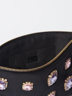 PARFOIS Bolsa Multiusos Con Cristales Negro Discount