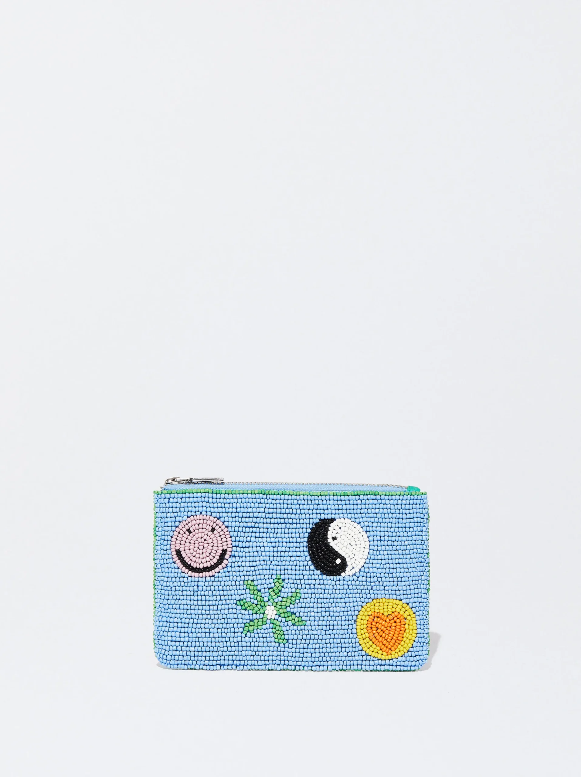 PARFOIS Bolso Con Abalorios Azul Shop