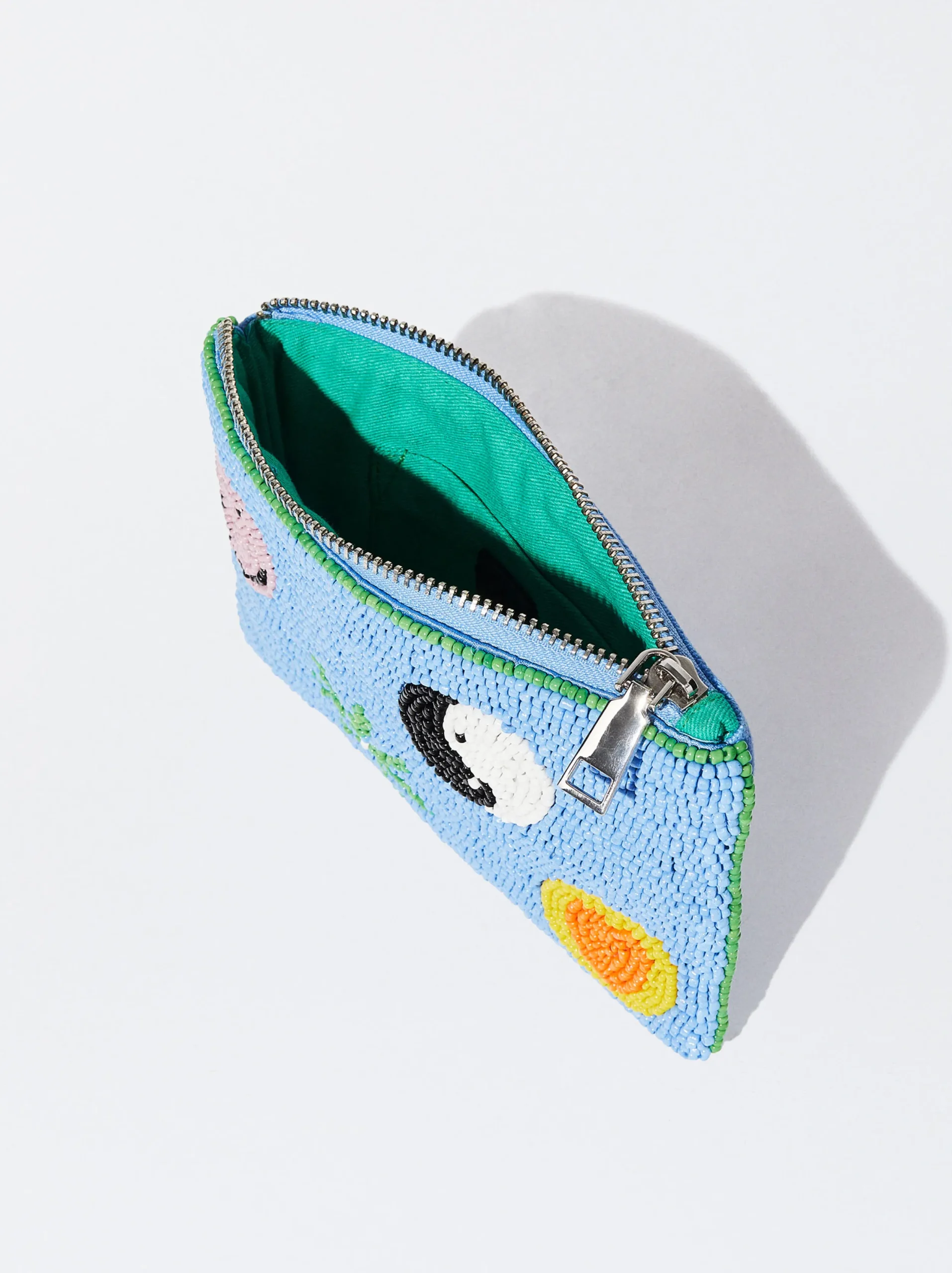 PARFOIS Bolso Con Abalorios Azul Shop
