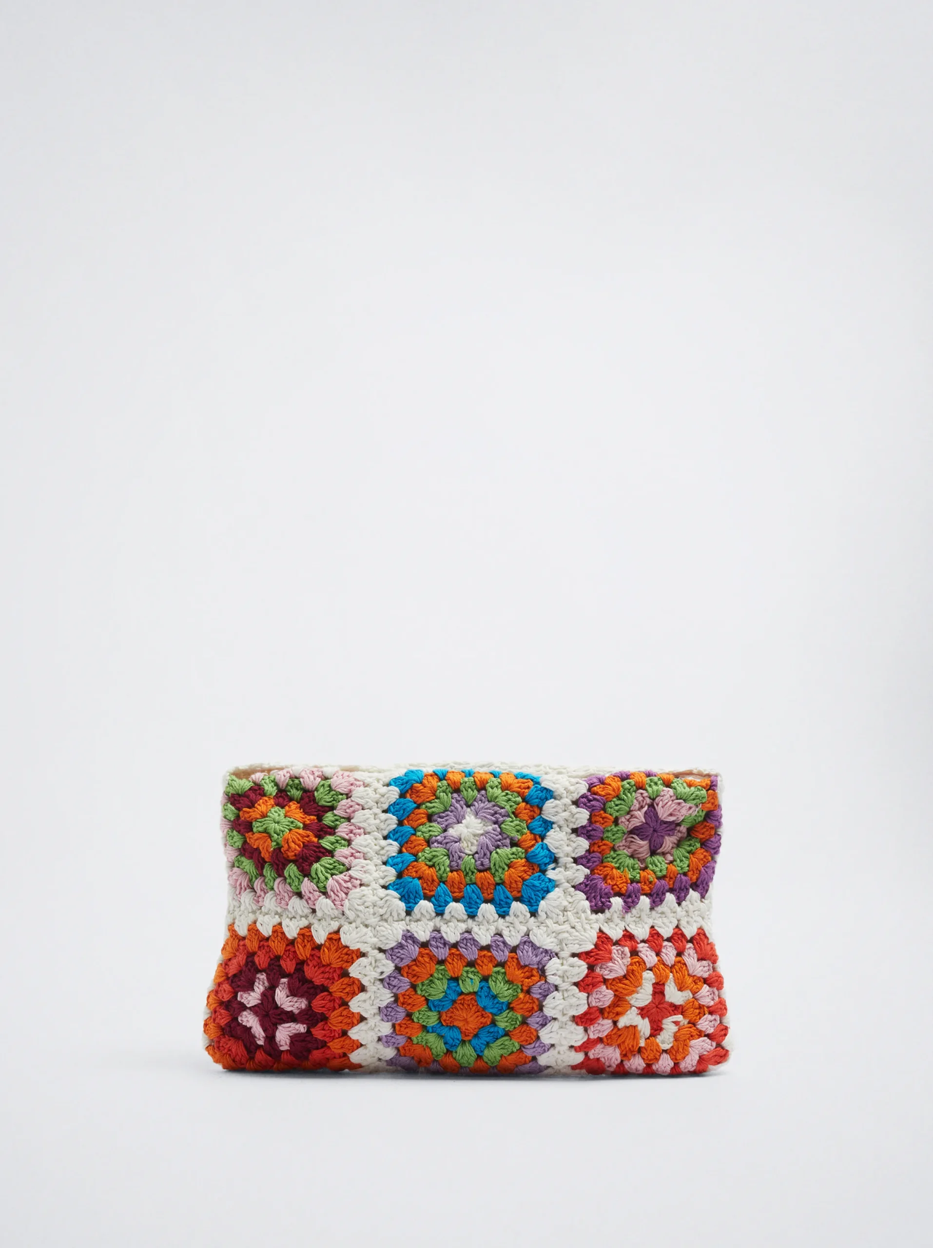 PARFOIS Bolso De Mano Crochet Crudo New