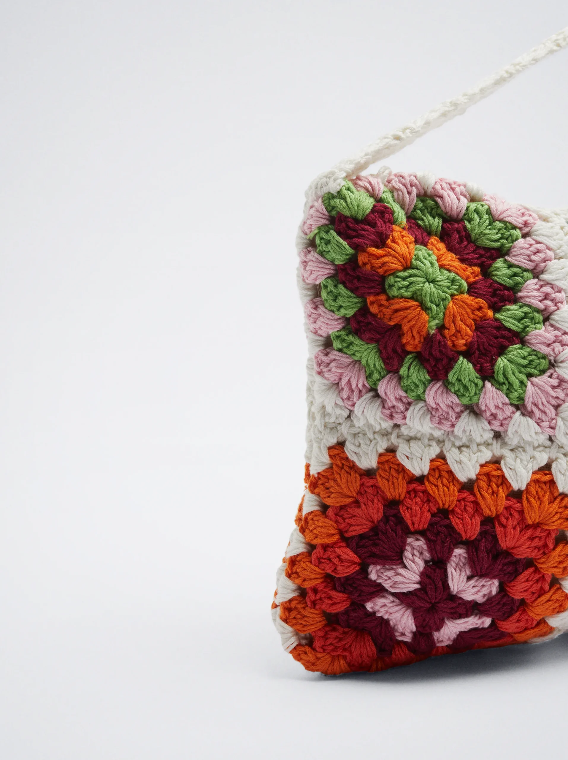 PARFOIS Bolso De Mano Crochet Crudo New