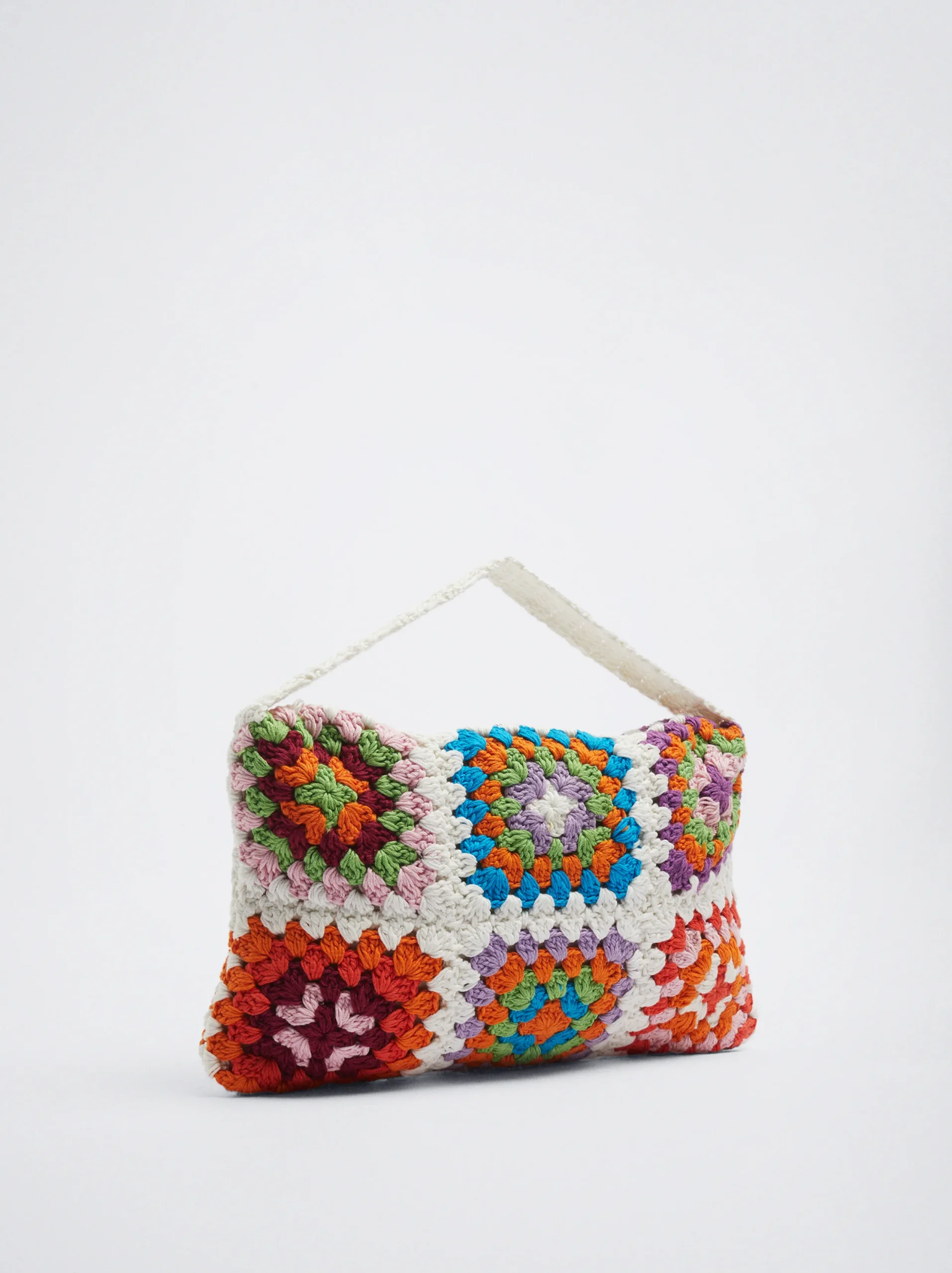 PARFOIS Bolso De Mano Crochet Crudo New
