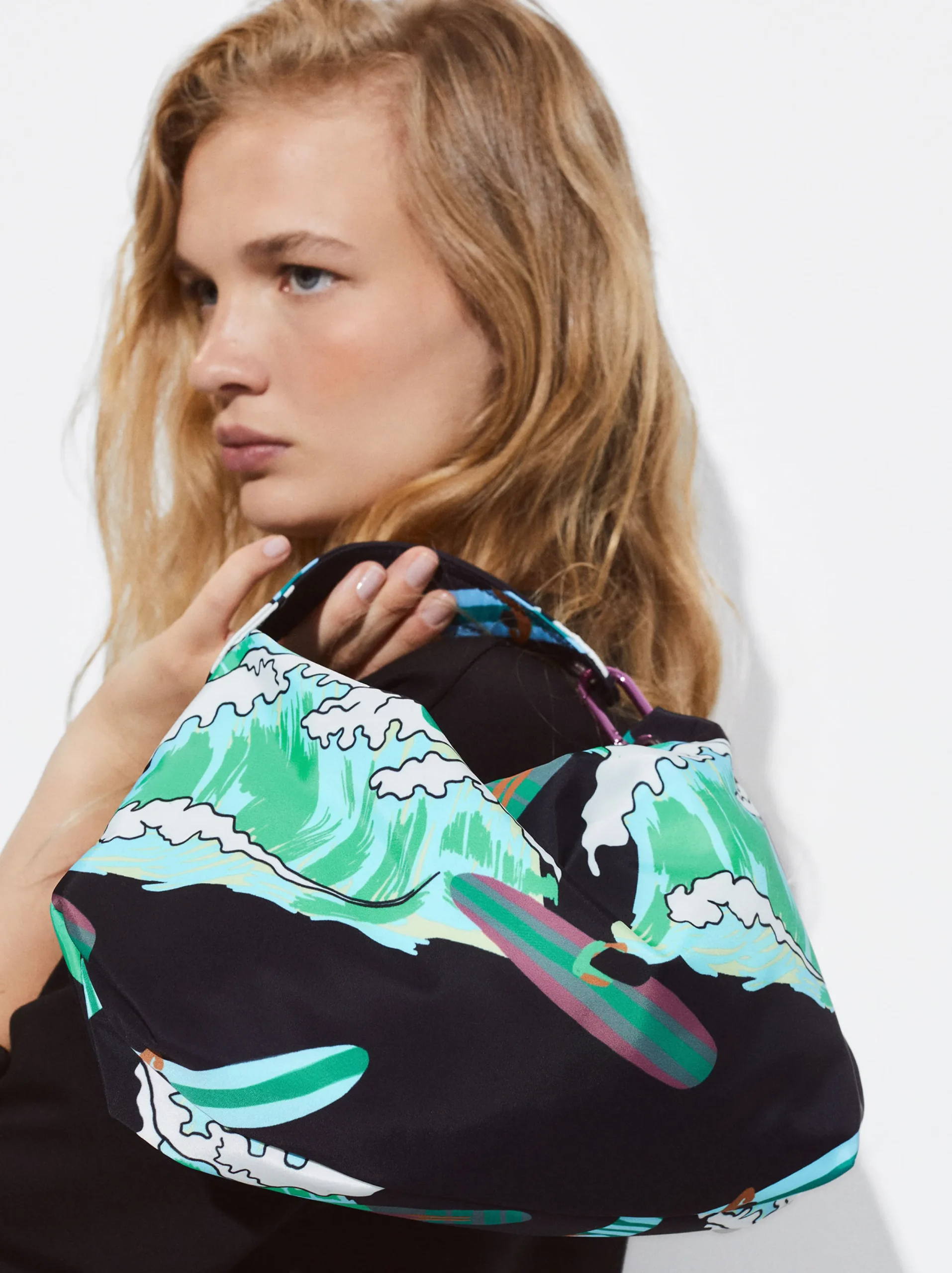 PARFOIS Bolso De Nylon Estampado Multicor Clearance